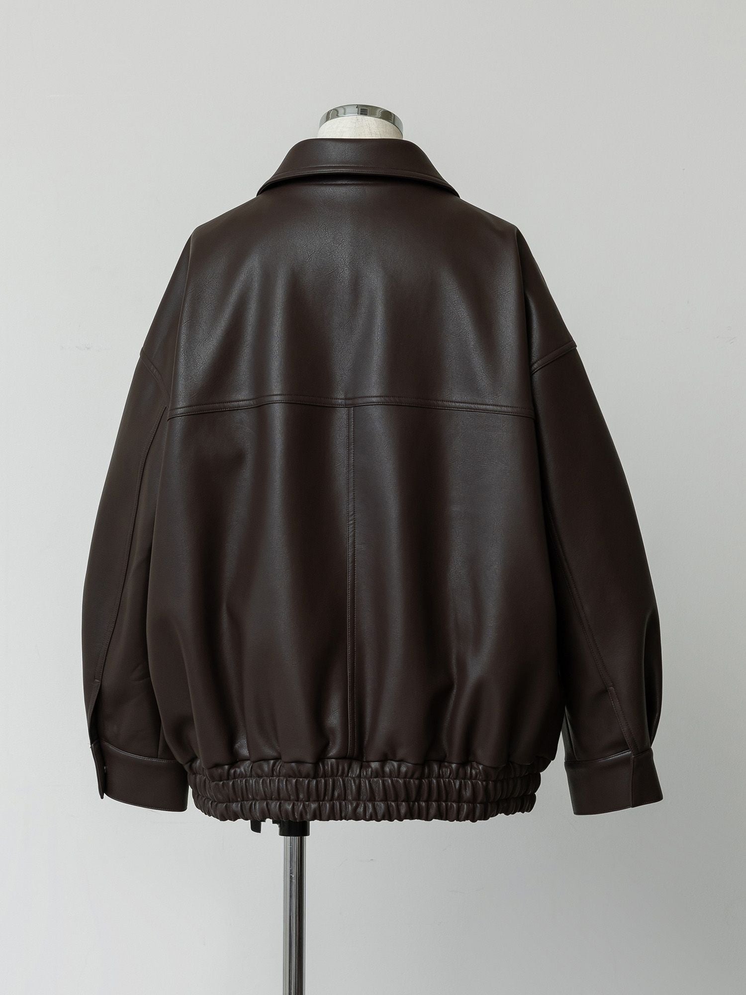 crewre online store / フェイクレザージップブルゾン