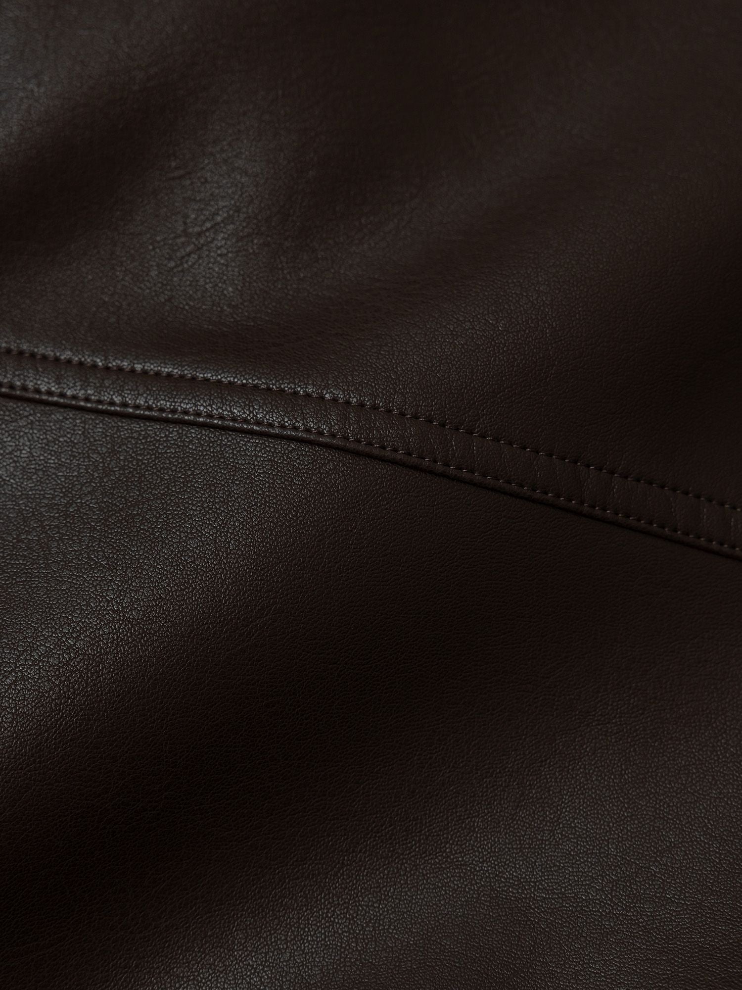crewre online store / フェイクレザージップブルゾン