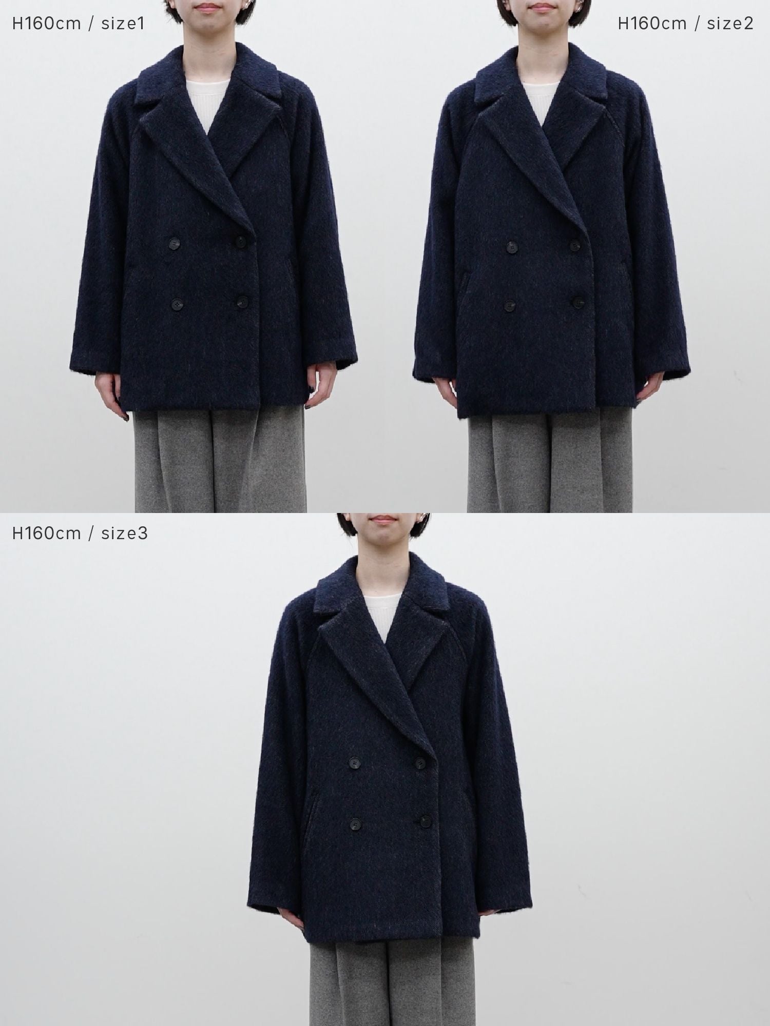 マイルドシャギーウールPコート