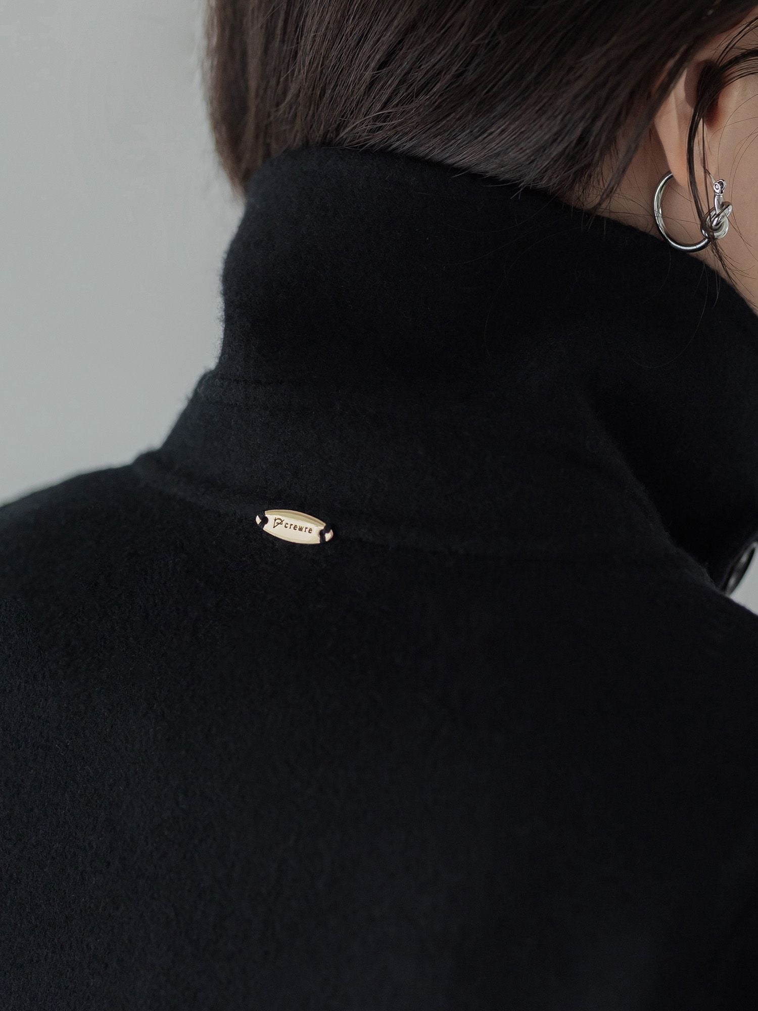 crewre online store / 2wayウールリバーショートコート