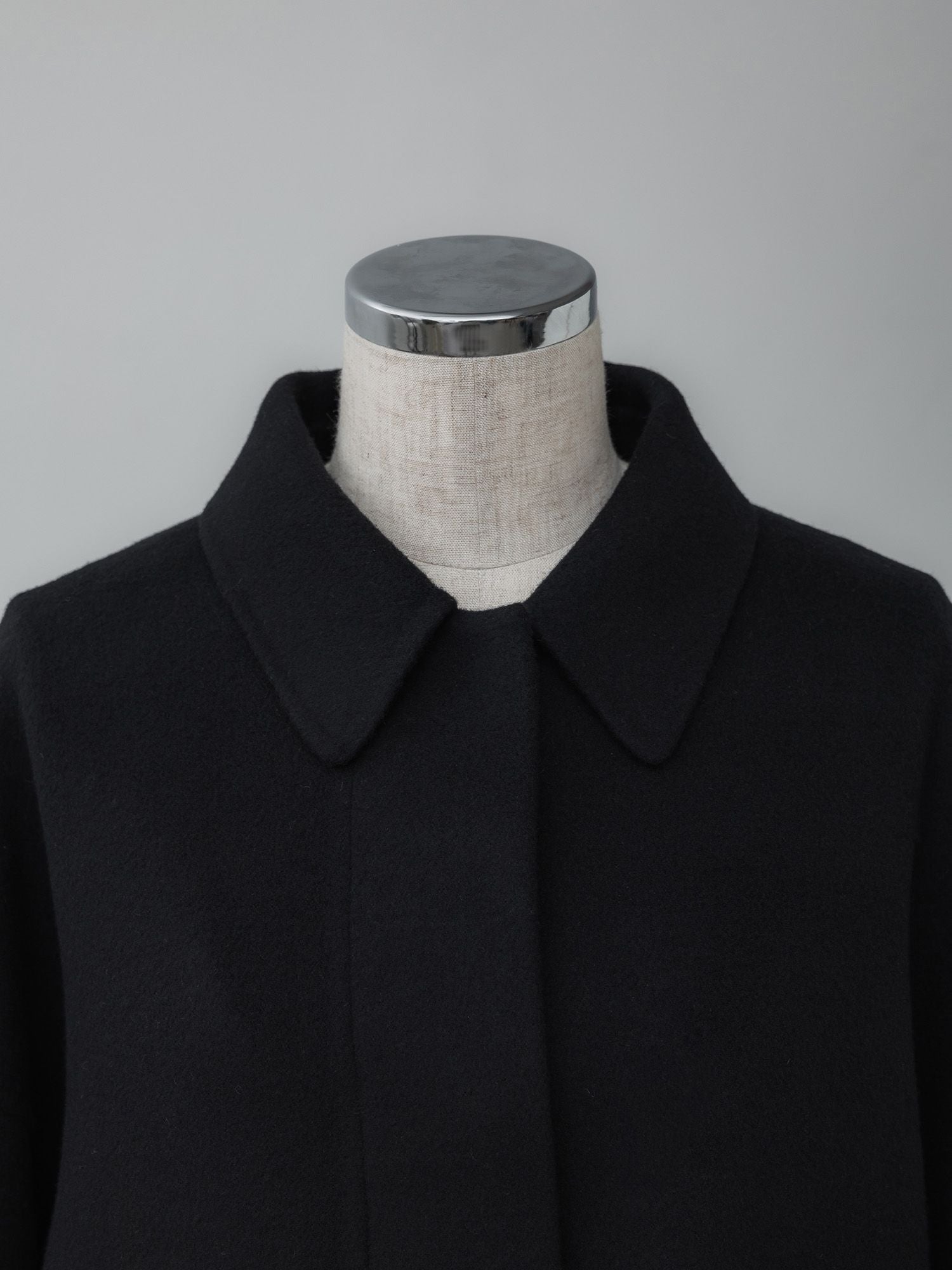 crewre クルーレ 2wayウールリバーショートコート サイズ3 ブラック crewre online store / 2wayウールリバーショートコート