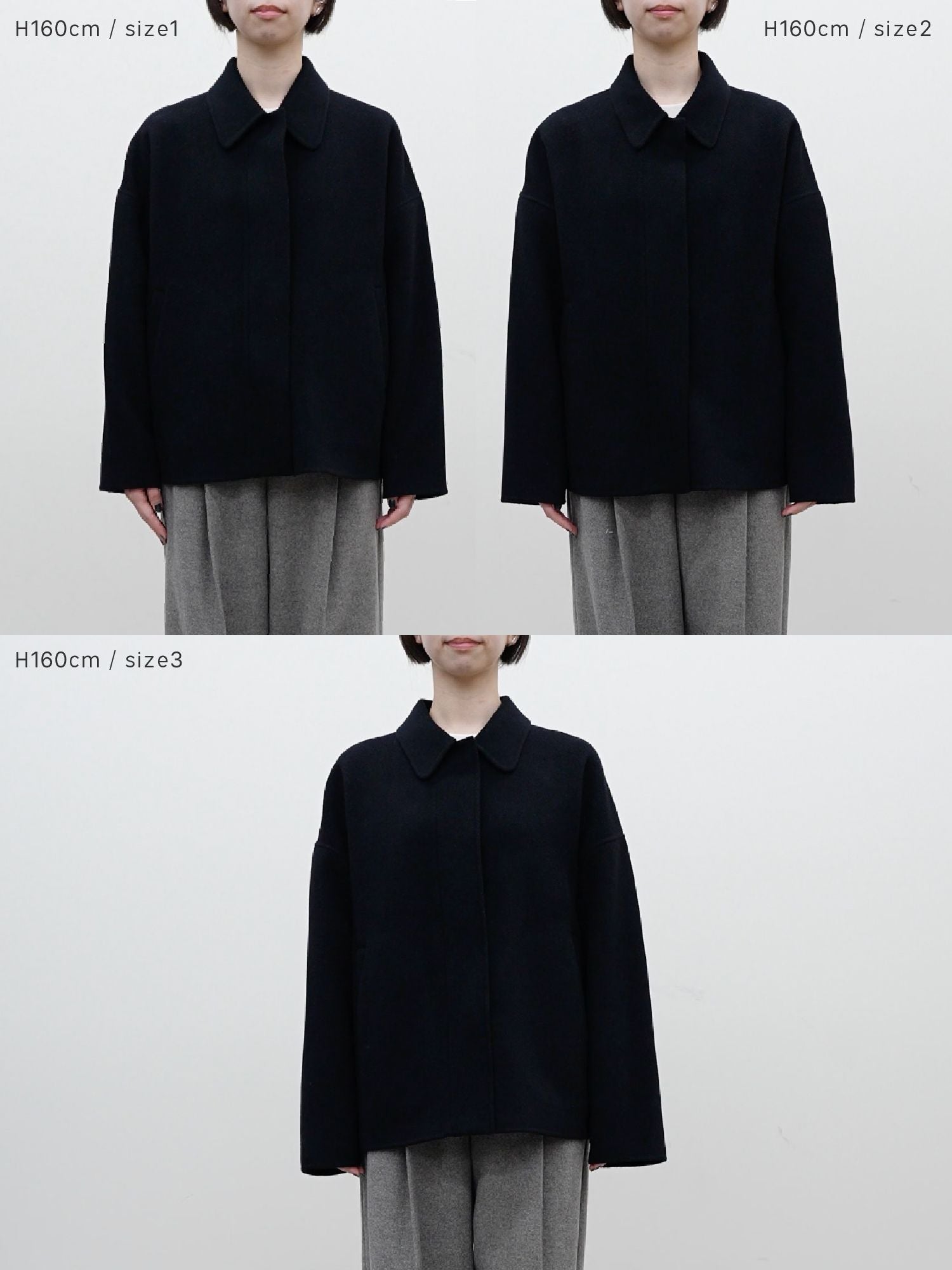 2wayウールリバーショートコート