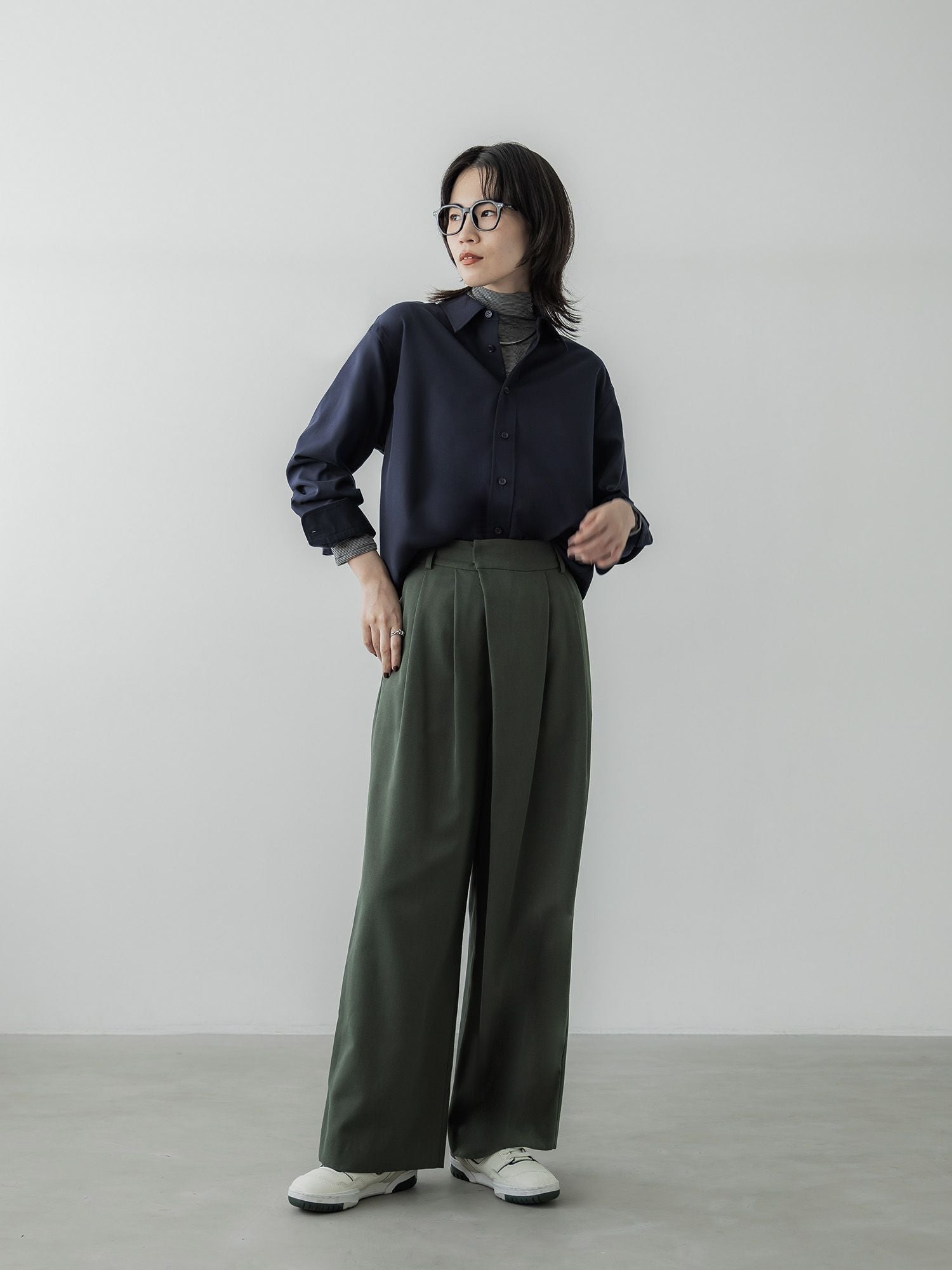 crewre online store / シルクブレンドハイネックトップス