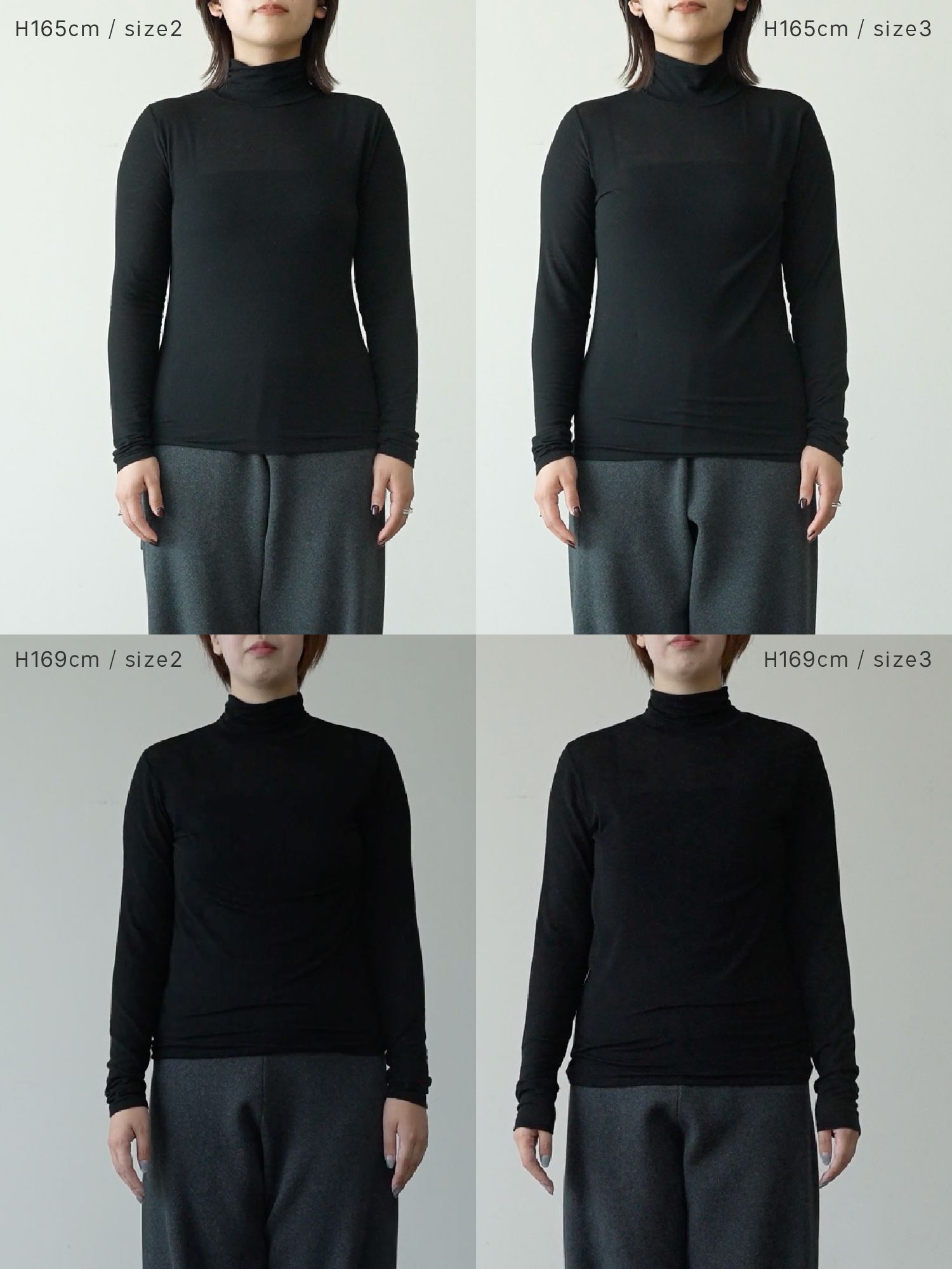 crewre online store / シルクブレンドハイネックトップス