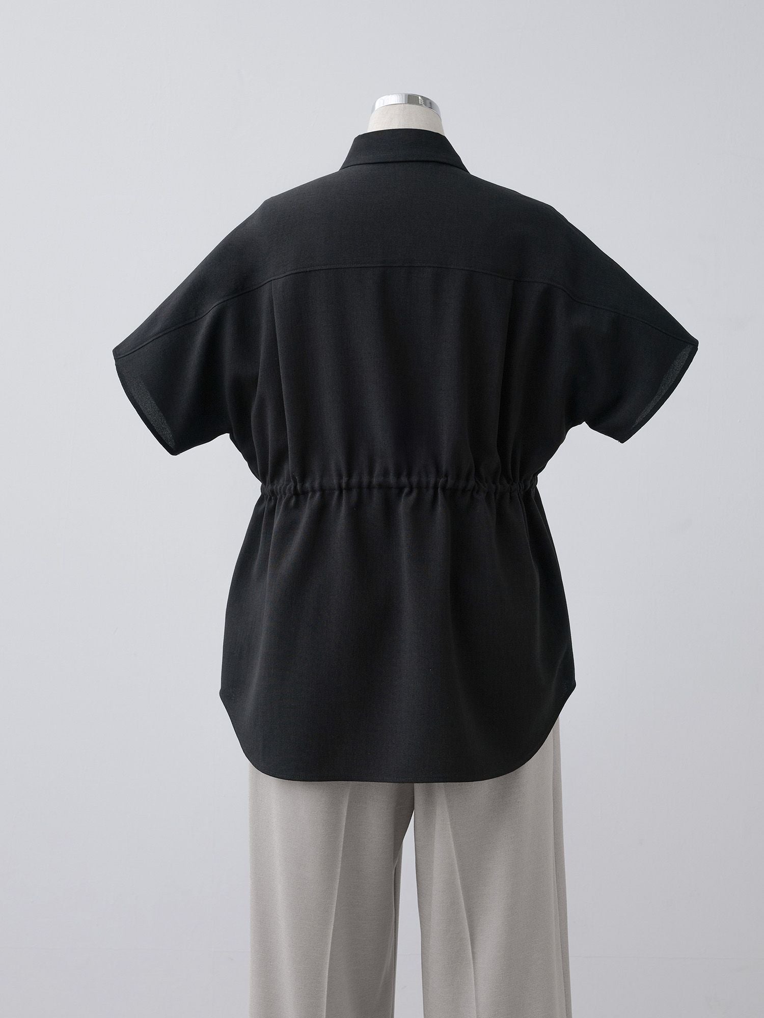crewre セミドルマンドロストデザインシャツ black サイズ2 セミドルマンドロストデザインシャツ｜crewre（クルーレ）