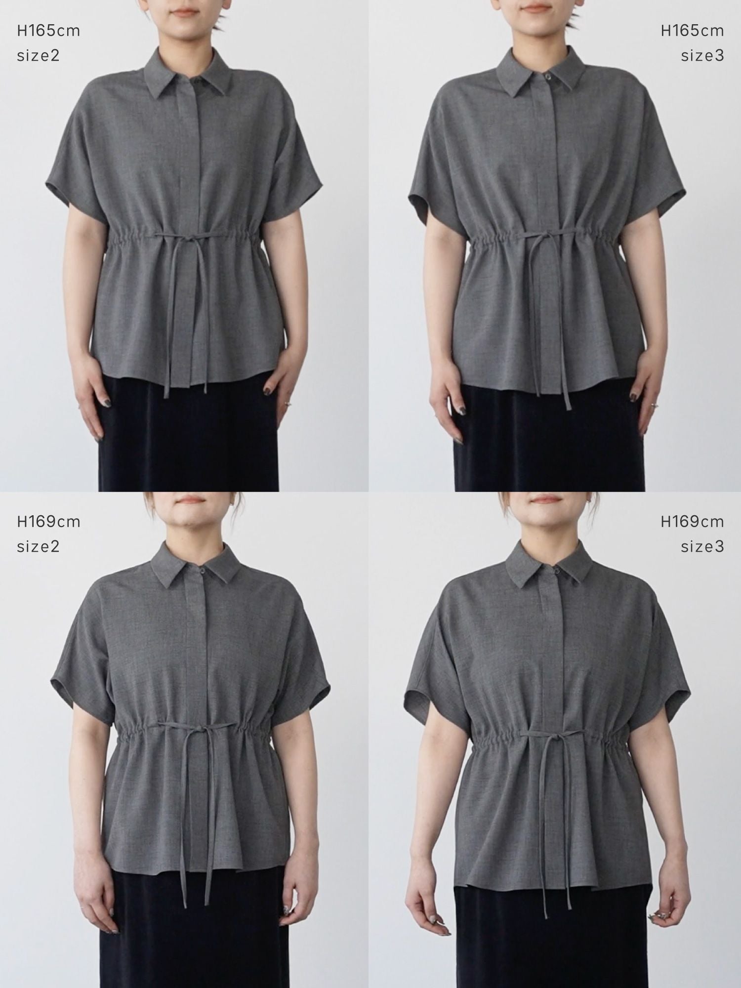 セミドルマンドロストデザインシャツ