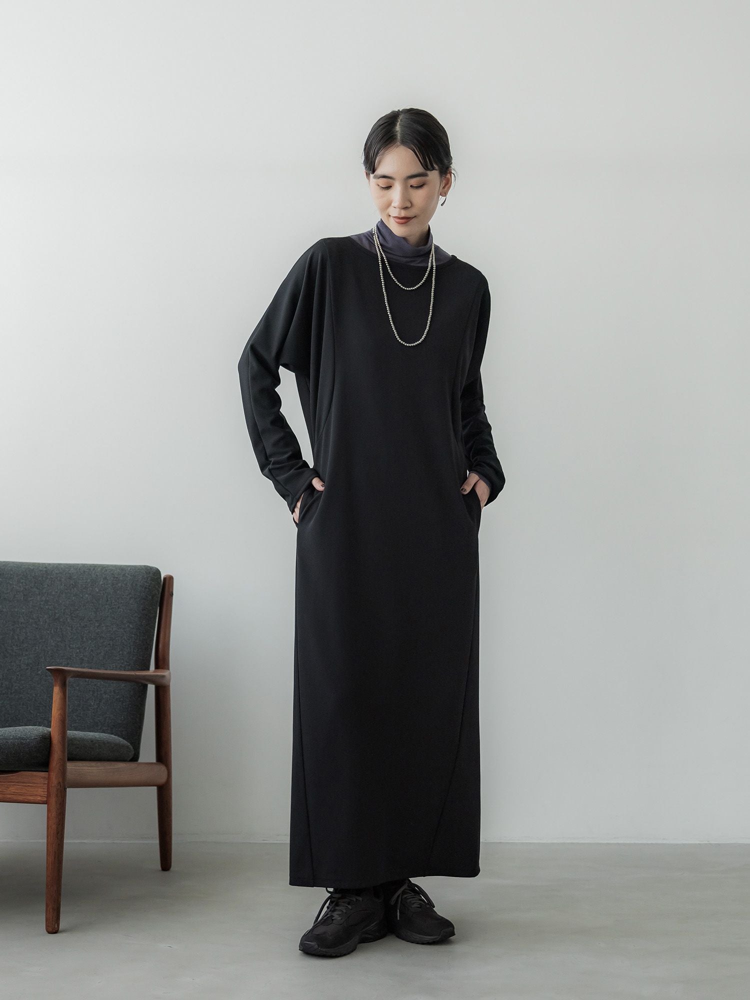 crewre クルーレ　ジョーゼットシェイプワンピース　サイズ1 crewre online store / ジョーゼットシェイプワンピース