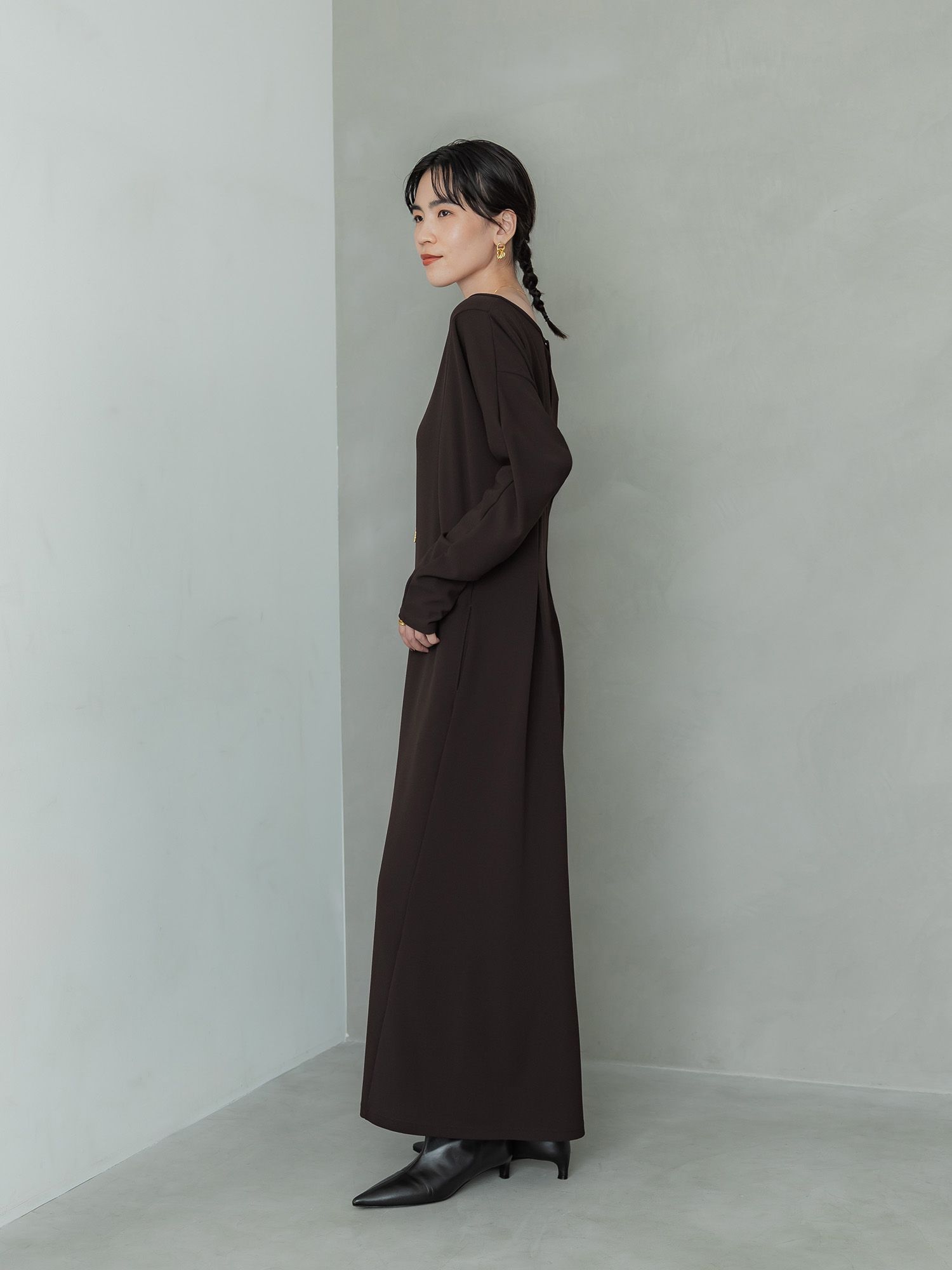 crewre online store / ジョーゼットシェイプワンピース