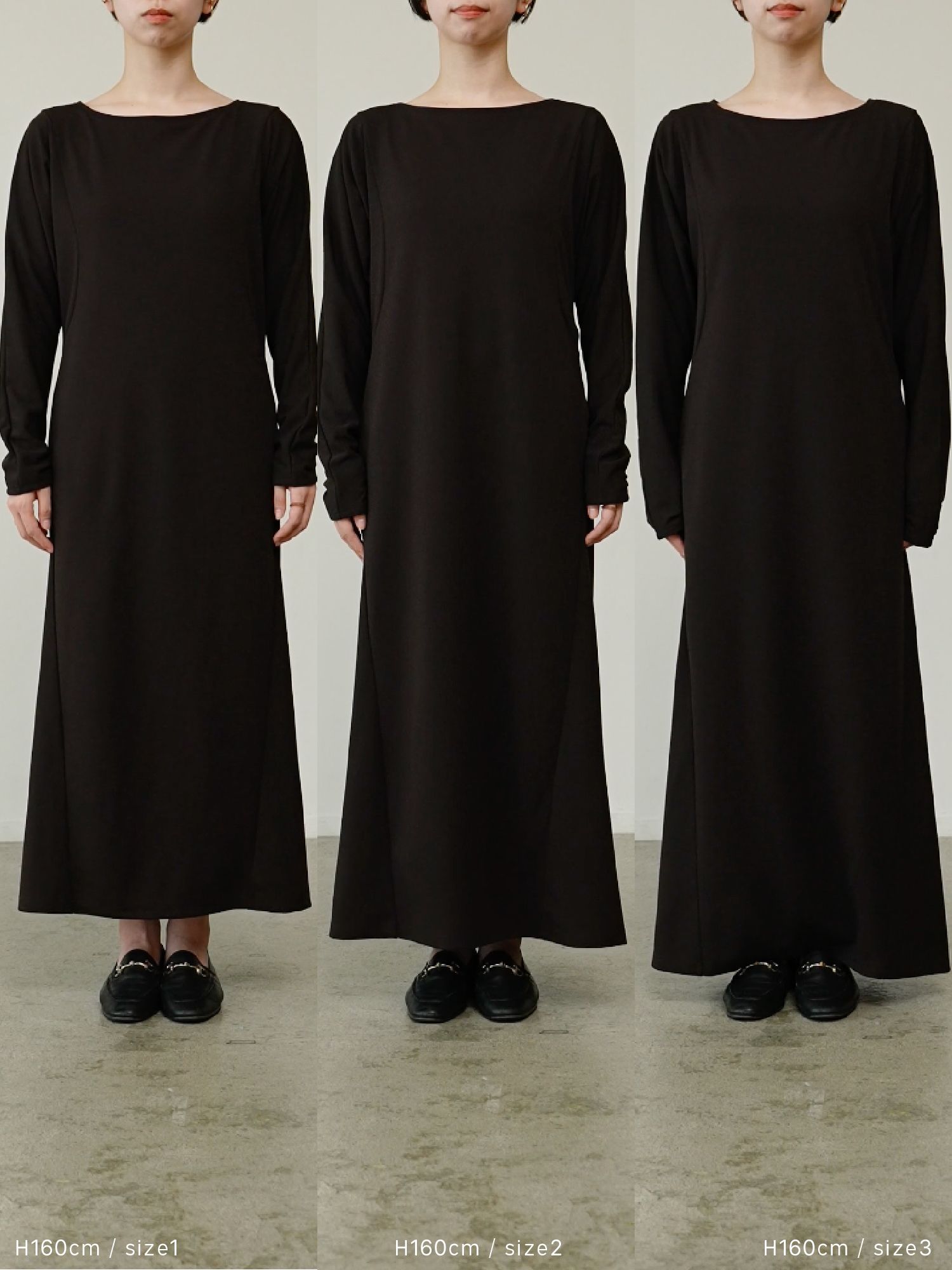 crewre online store / ジョーゼットシェイプワンピース