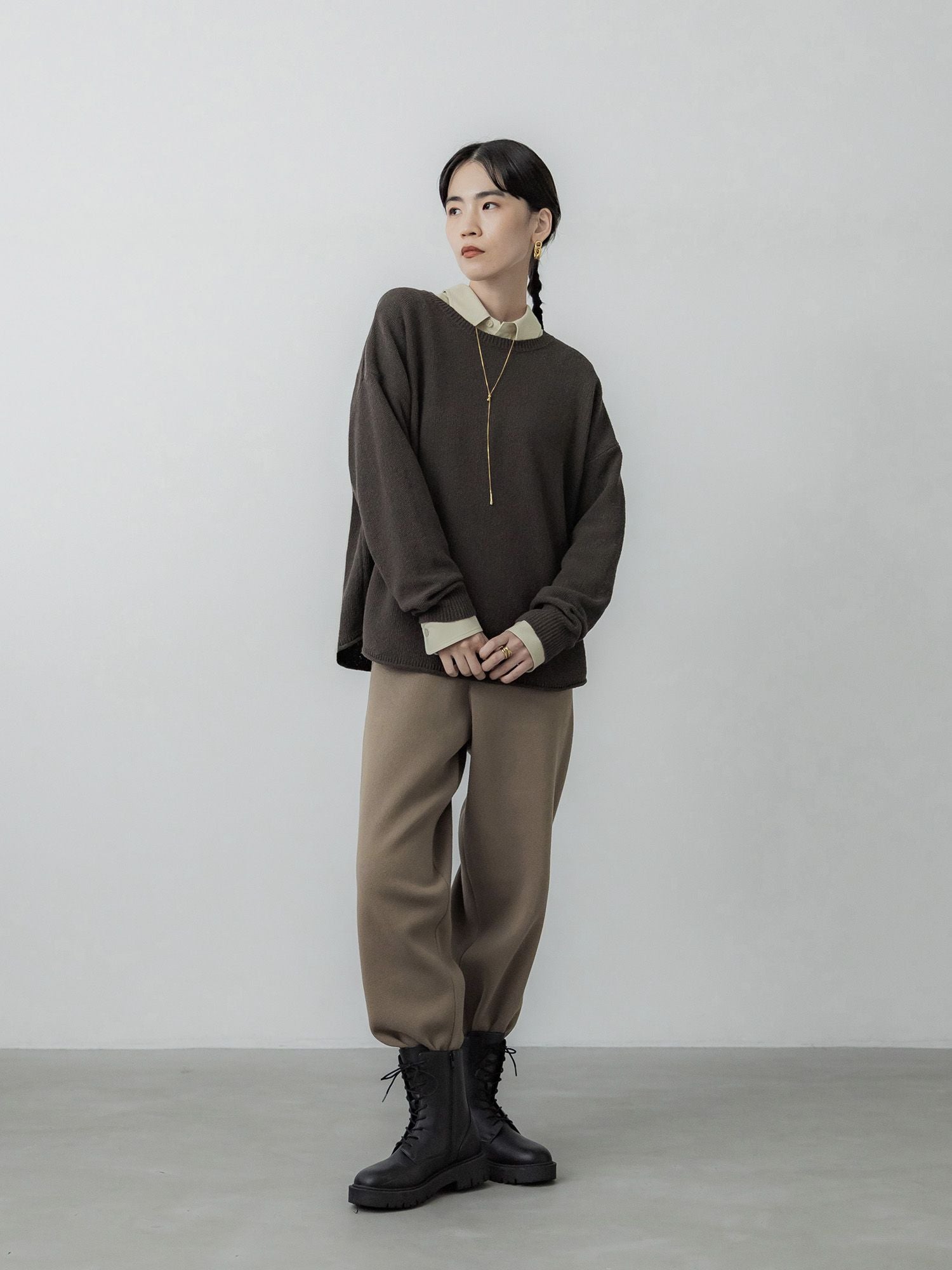 本日限定値下！クルーレ　crewre コットンミックスカノコニット 2 crewre online store / コットンミックスカノコニット