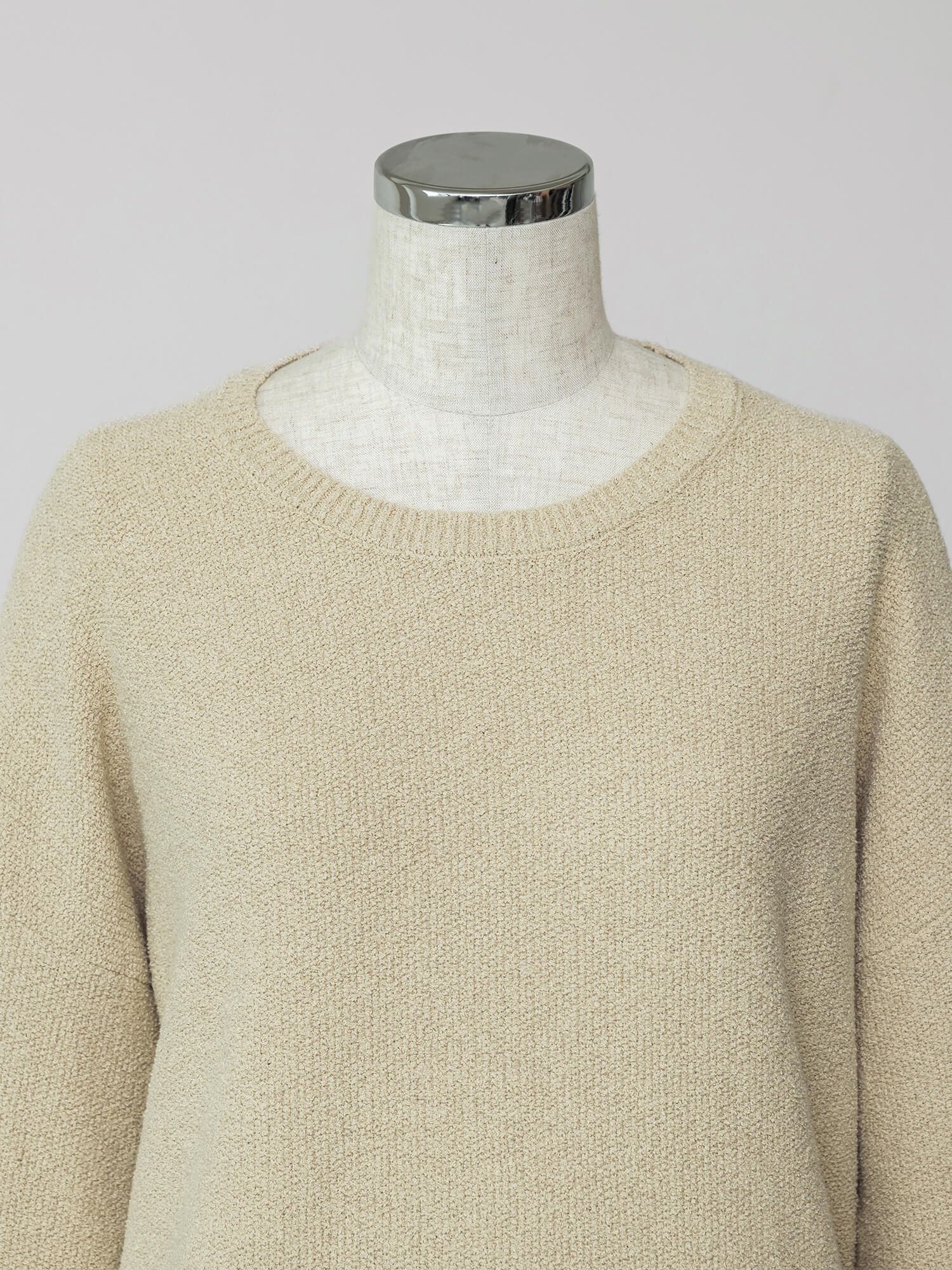 コットンミックスカノコニット