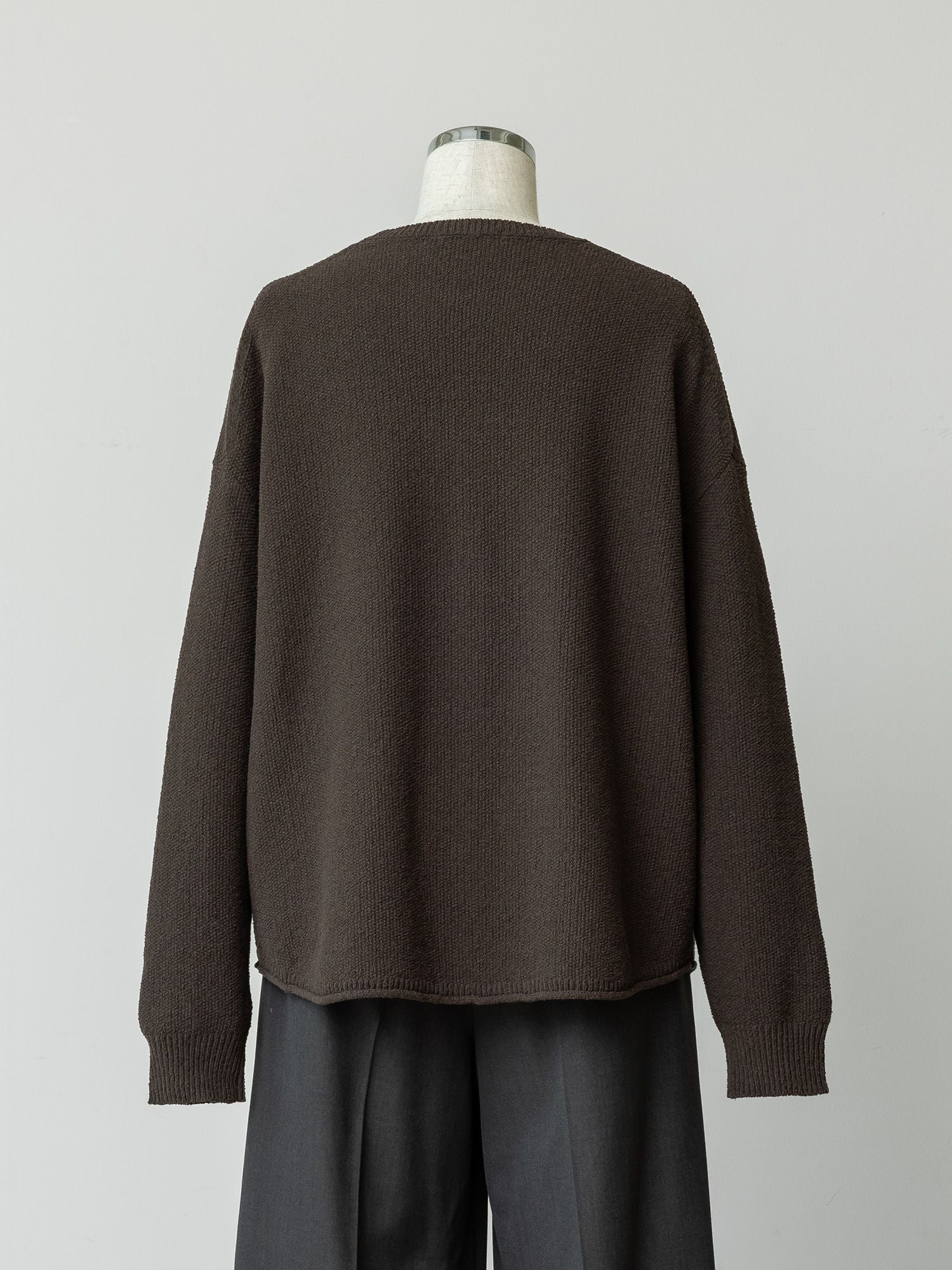 コットンミックスカノコニット