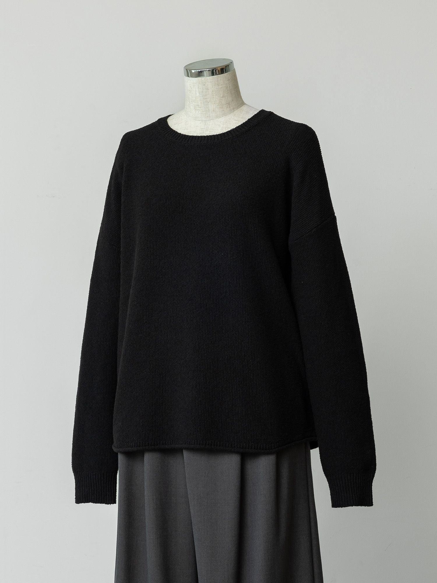 コットンミックスカノコニット