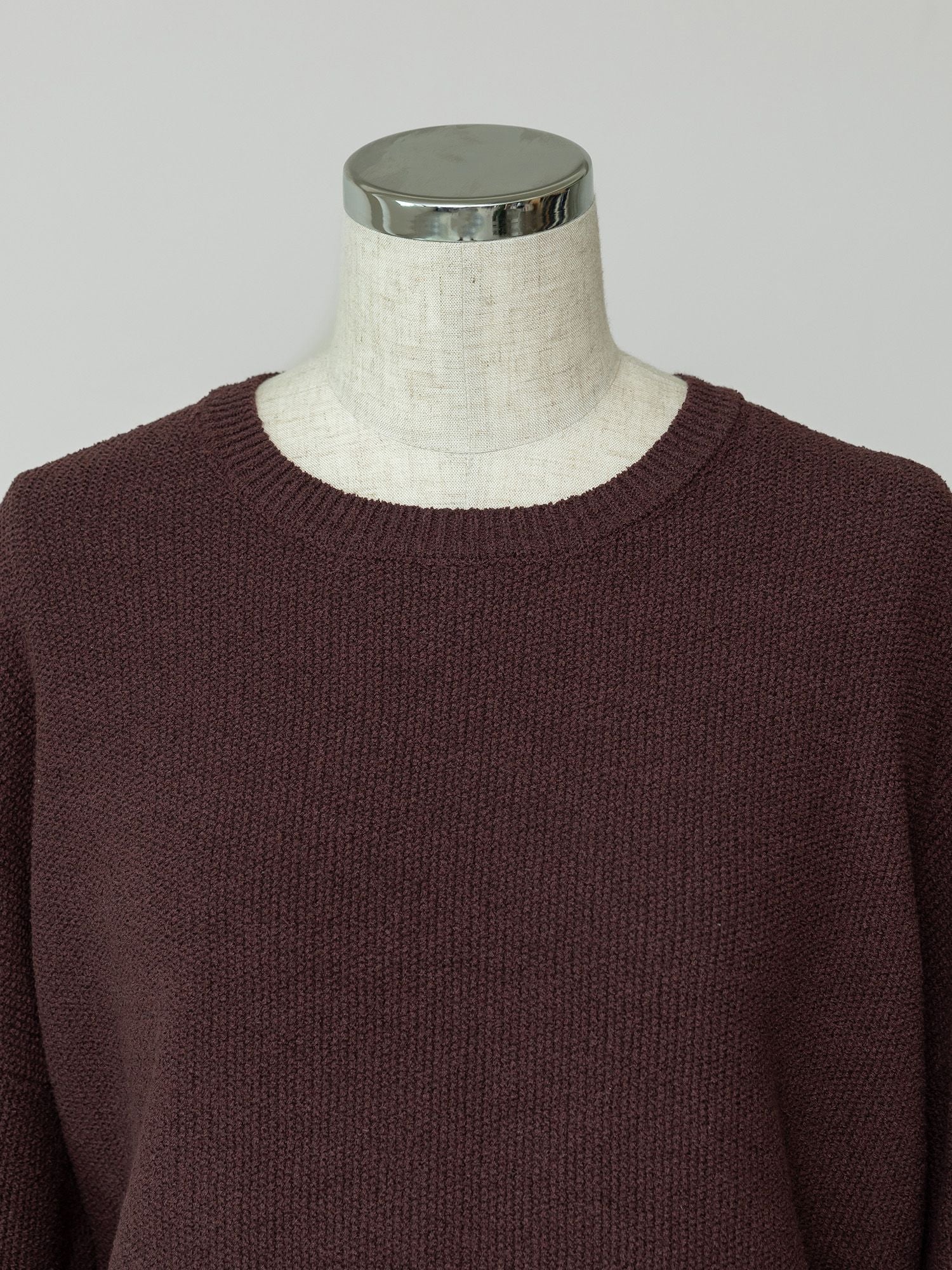 コットンミックスカノコニット