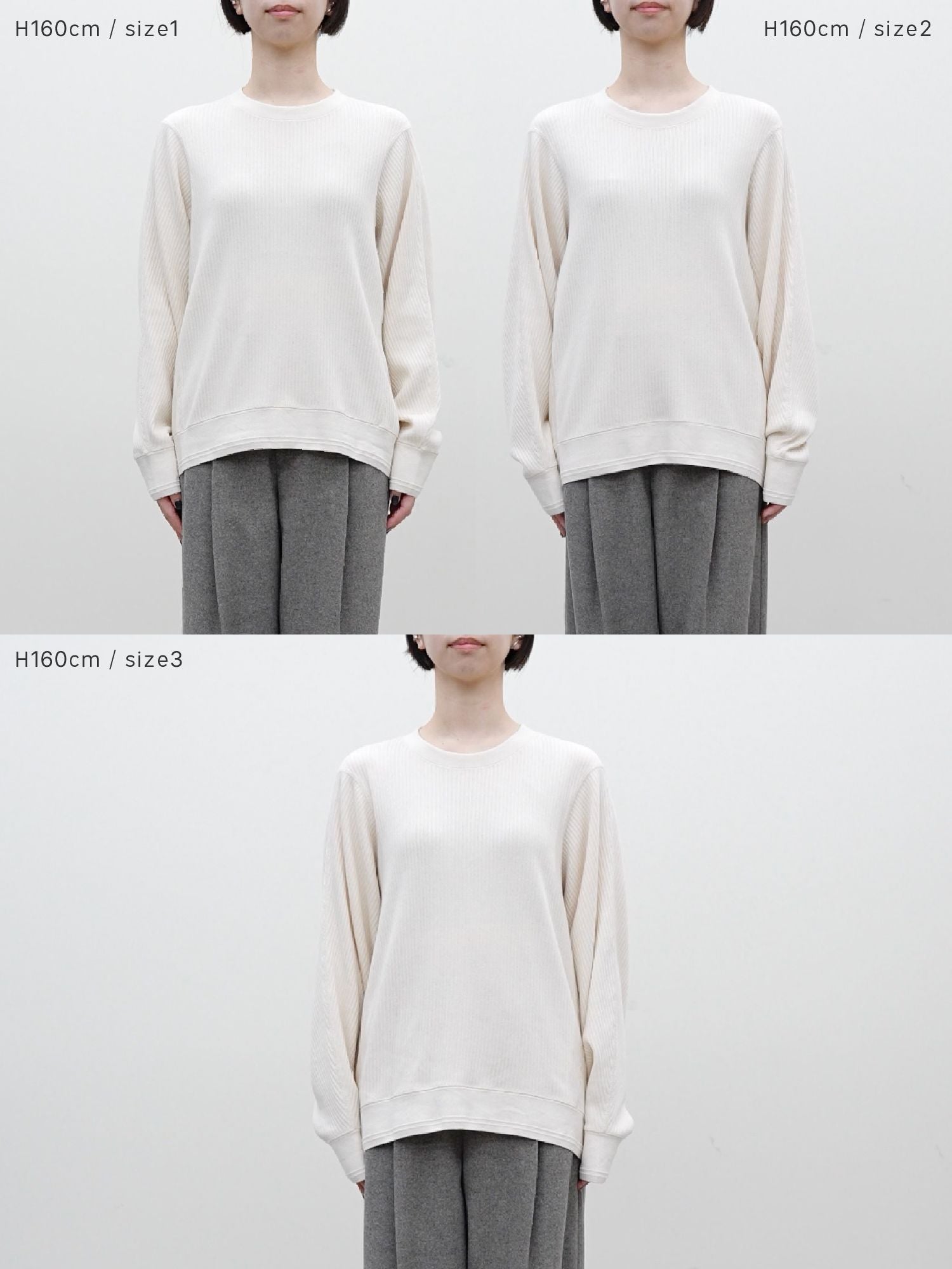 カーヴィシームリブプルオーバー