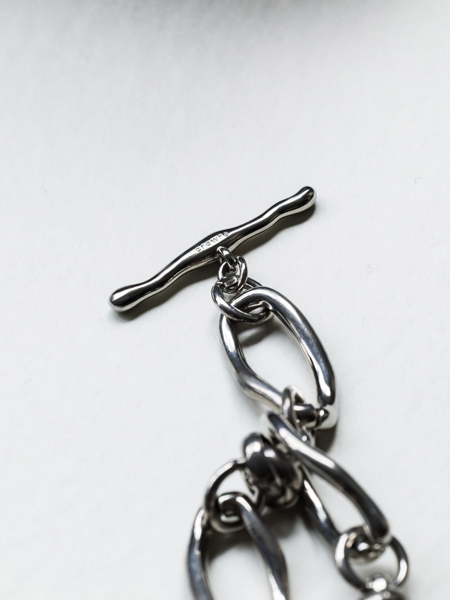 crewre ツイストカーブチェーンネックレス シルバー crewre online store / ツイストカーブチェーンネックレス