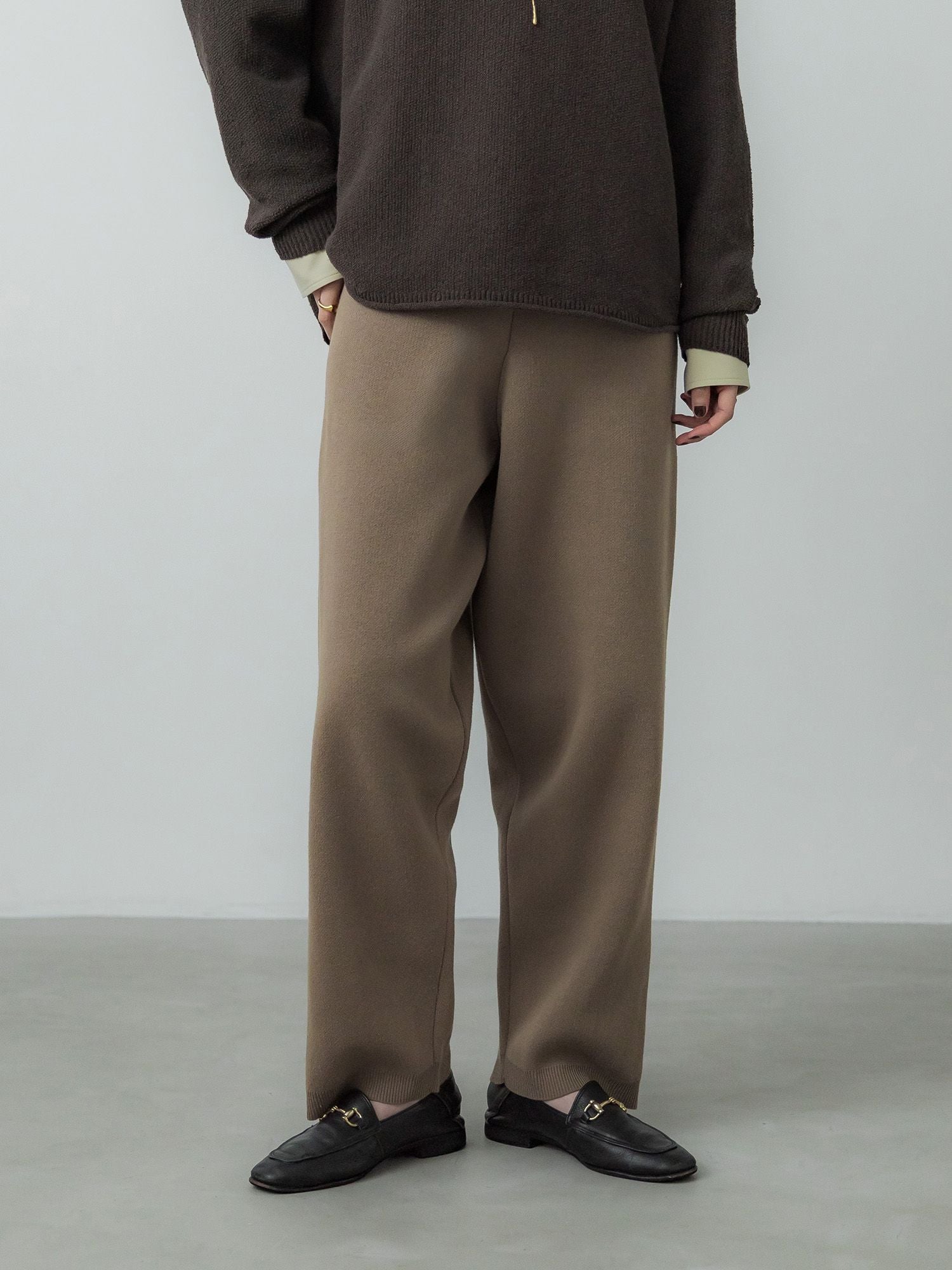 crewre online store / サイドシームレスニットパンツ