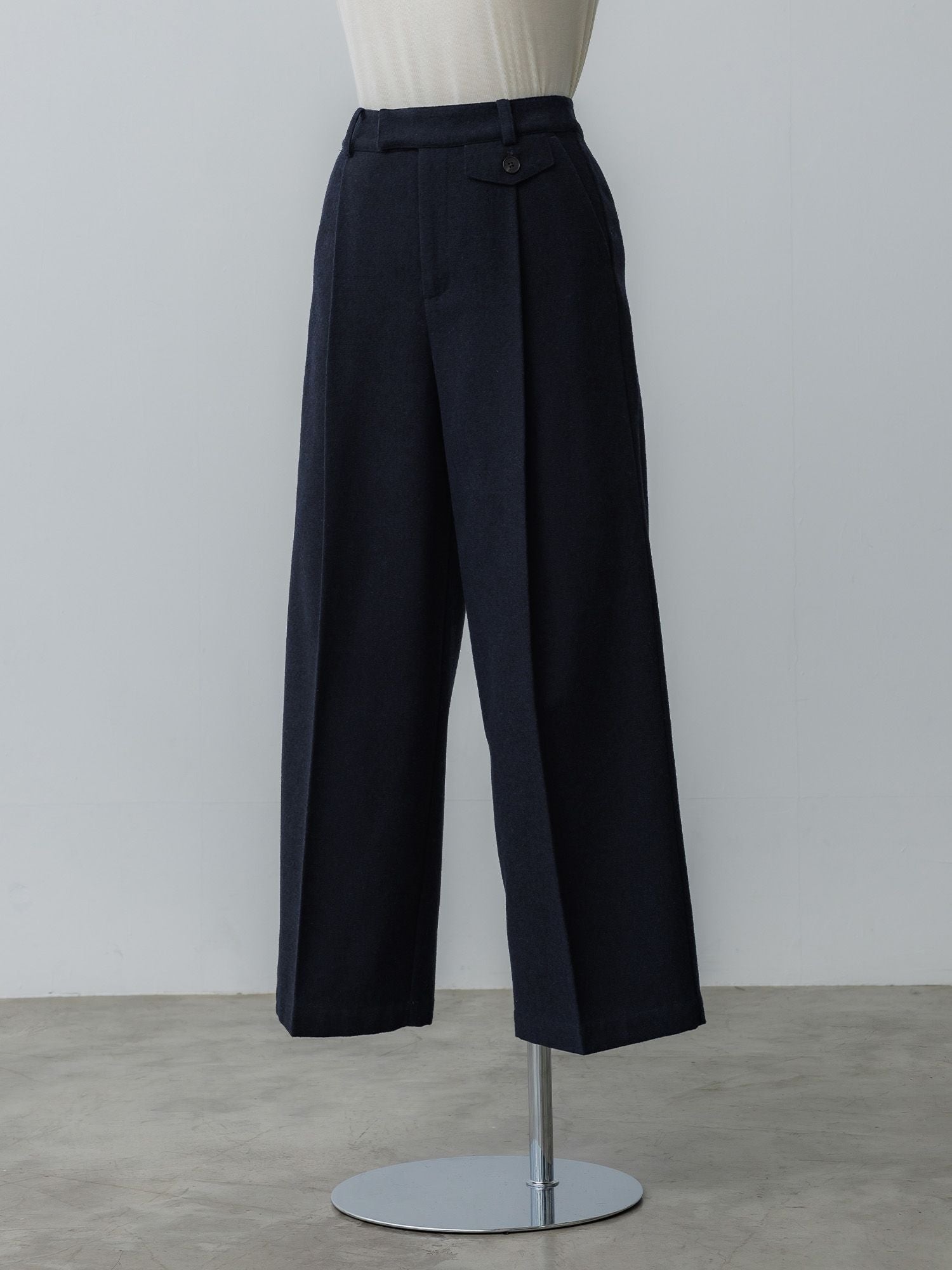 ウールミックスツィードスラックス