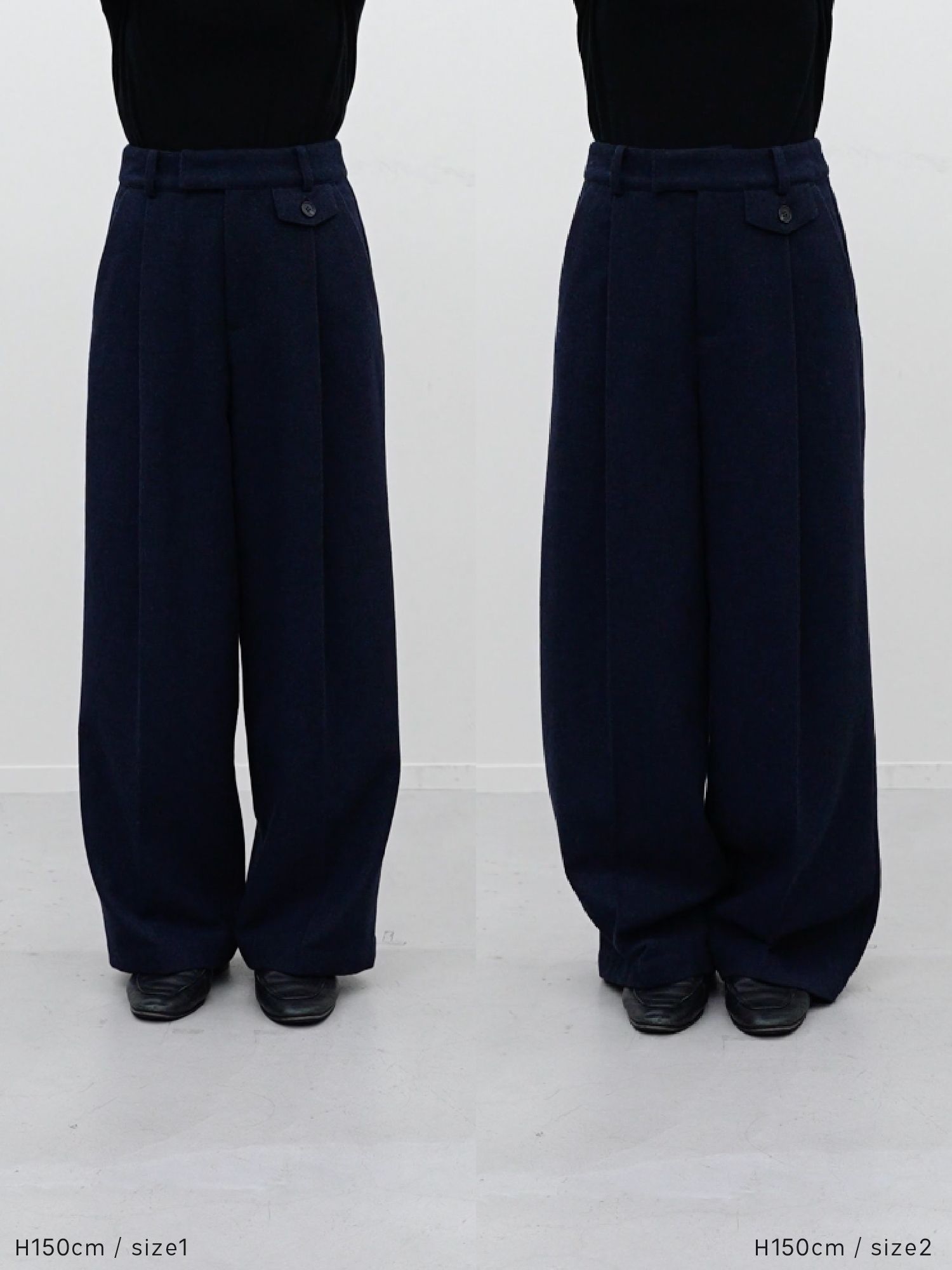 ウールミックスツィードスラックス