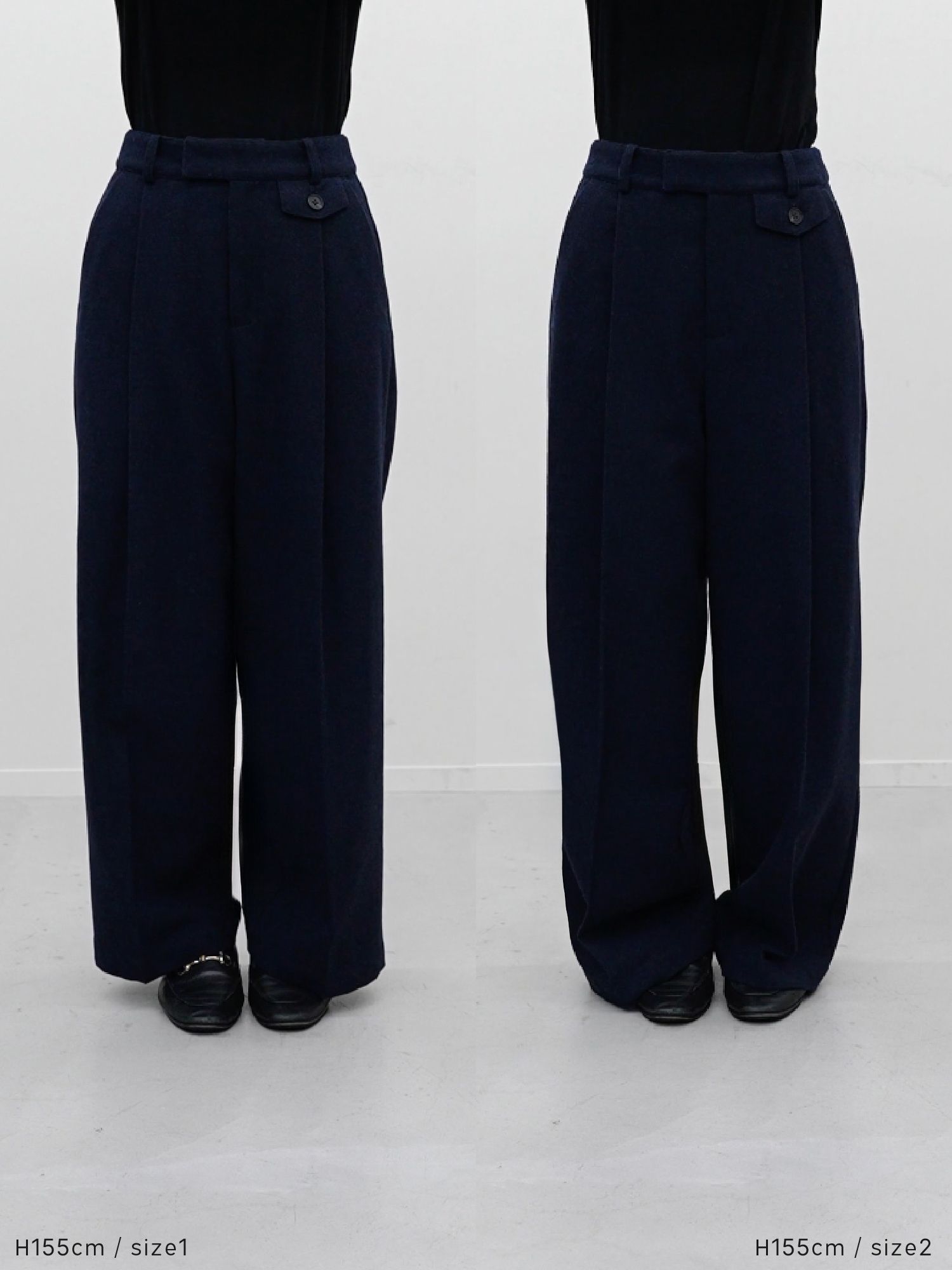 ウールミックスツィードスラックス