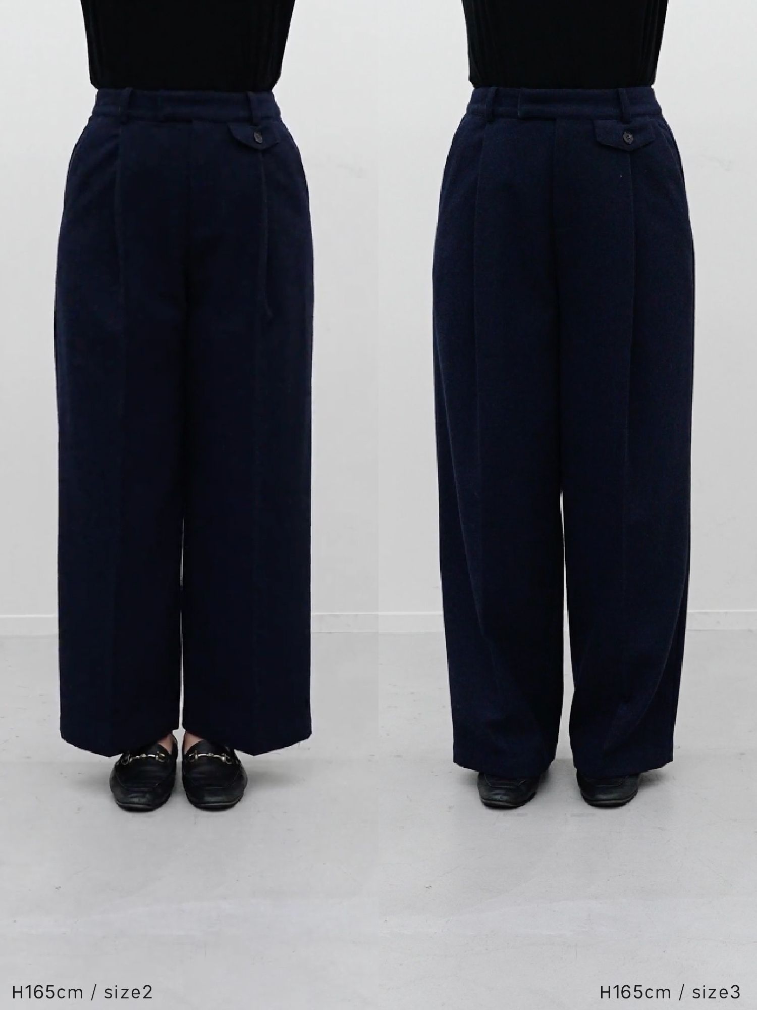 ウールミックスツィードスラックス