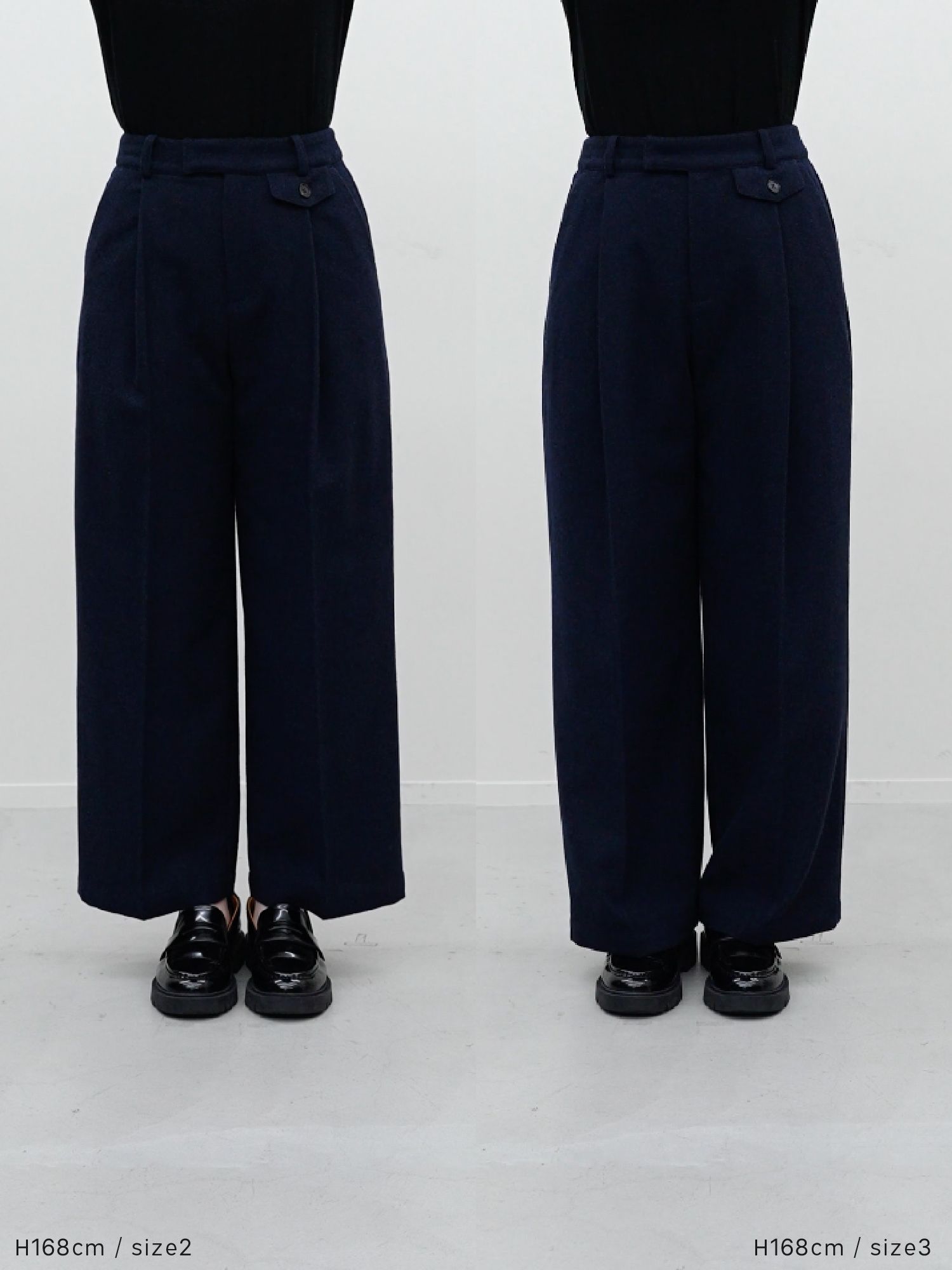 ウールミックスツィードスラックス