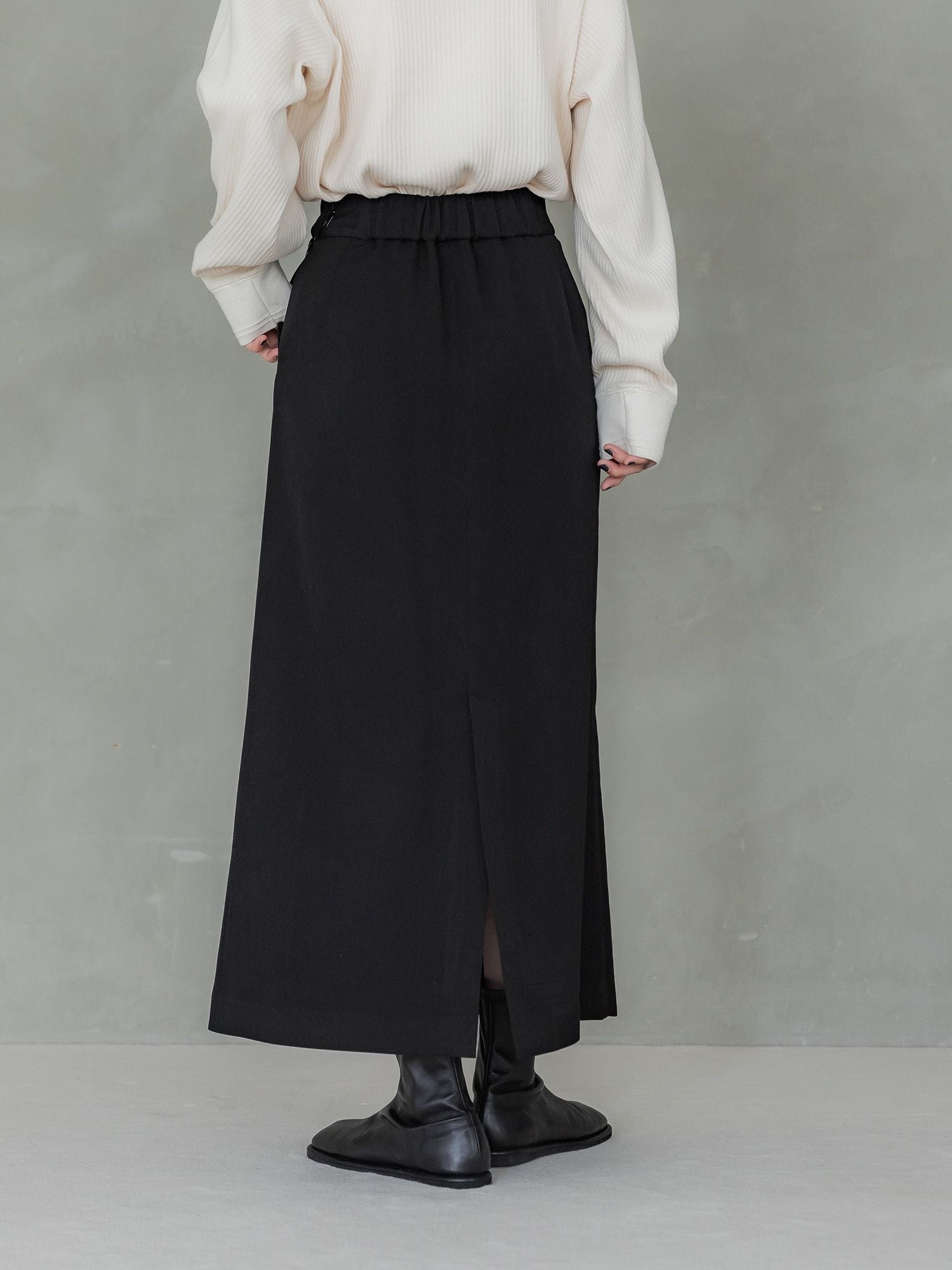 crewre online store / ウールライクラップロングスカート
