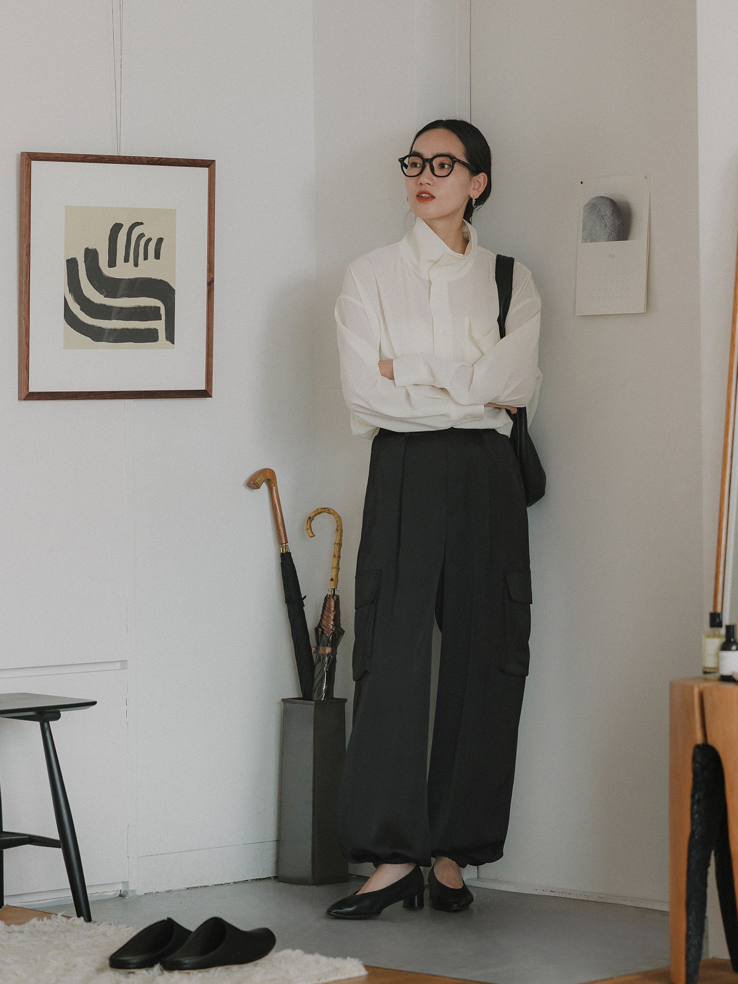 crewre online store / マットサテンカーゴパンツ crewre online store / マットサテンカーゴパンツ