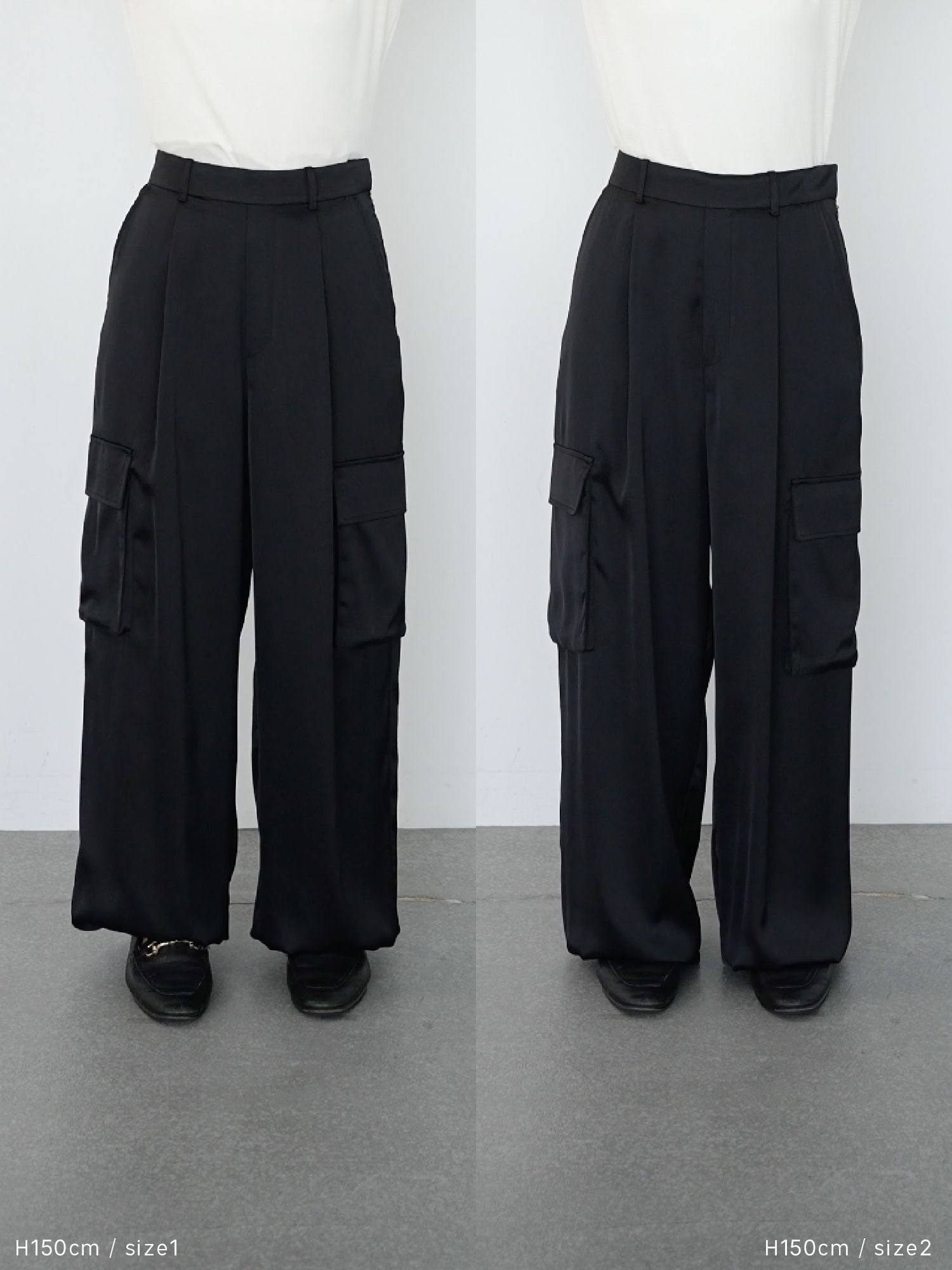 マットサテンカーゴパンツ