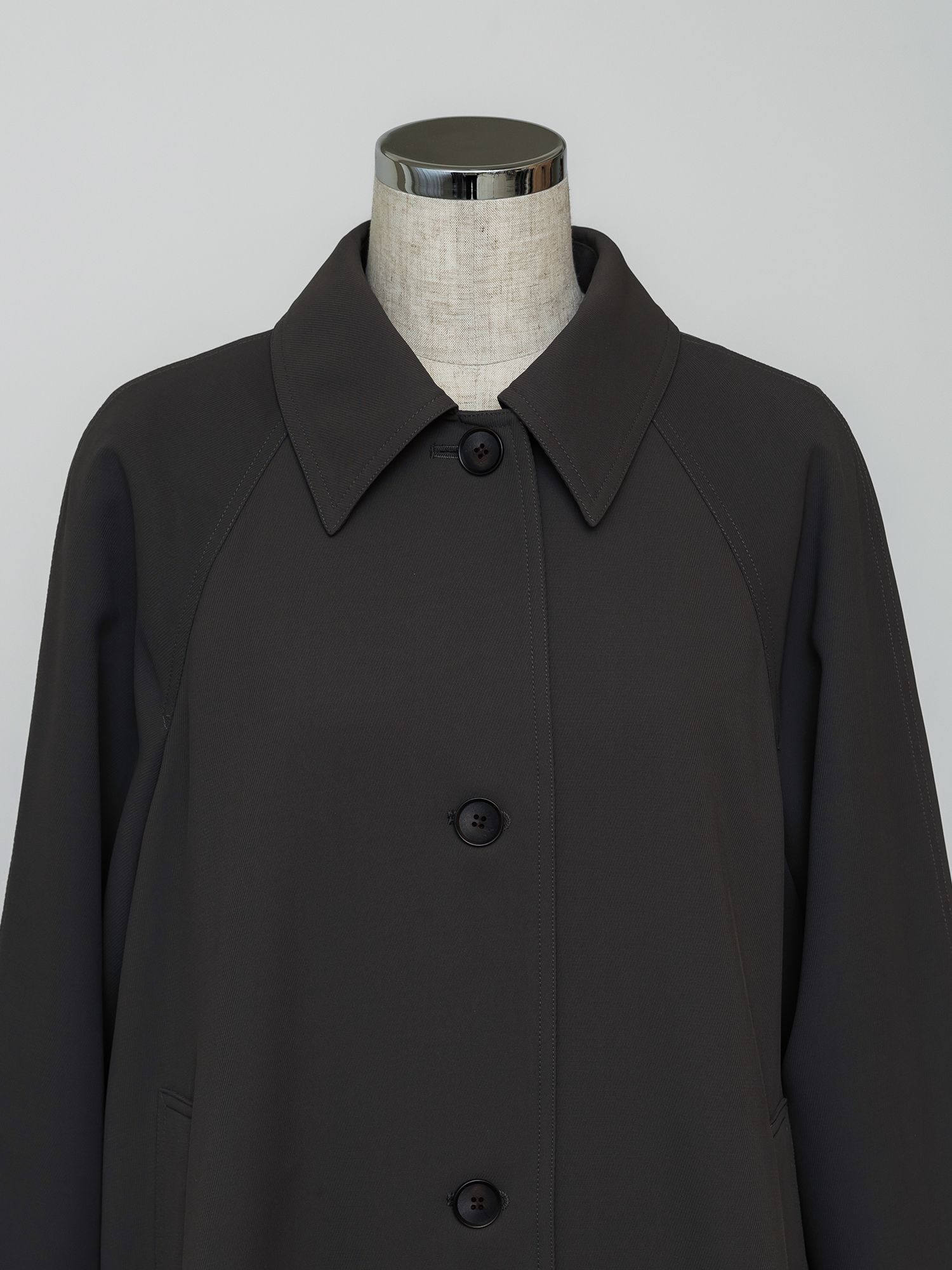 ドレープステンカラーコート