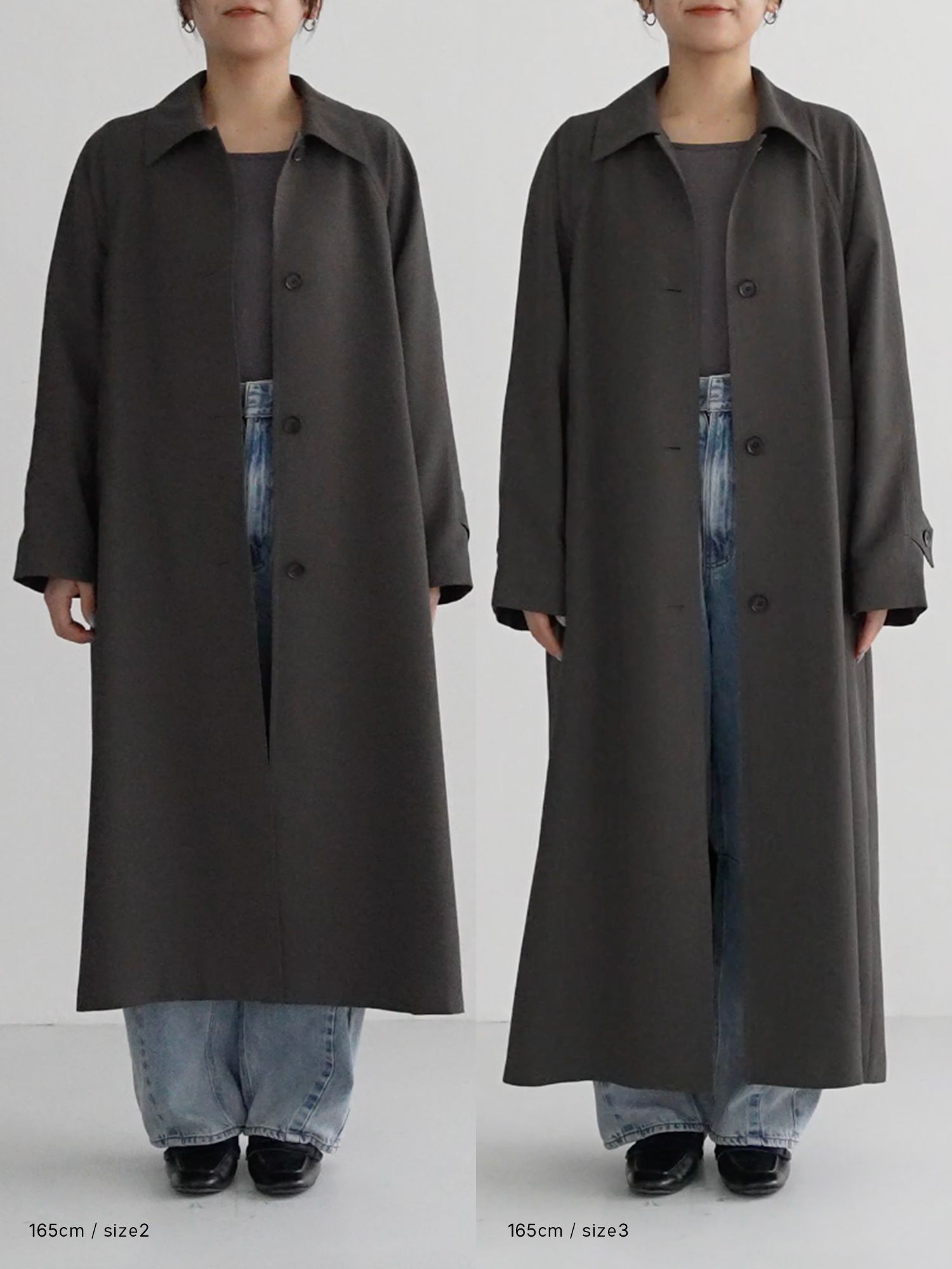 ドレープステンカラーコート