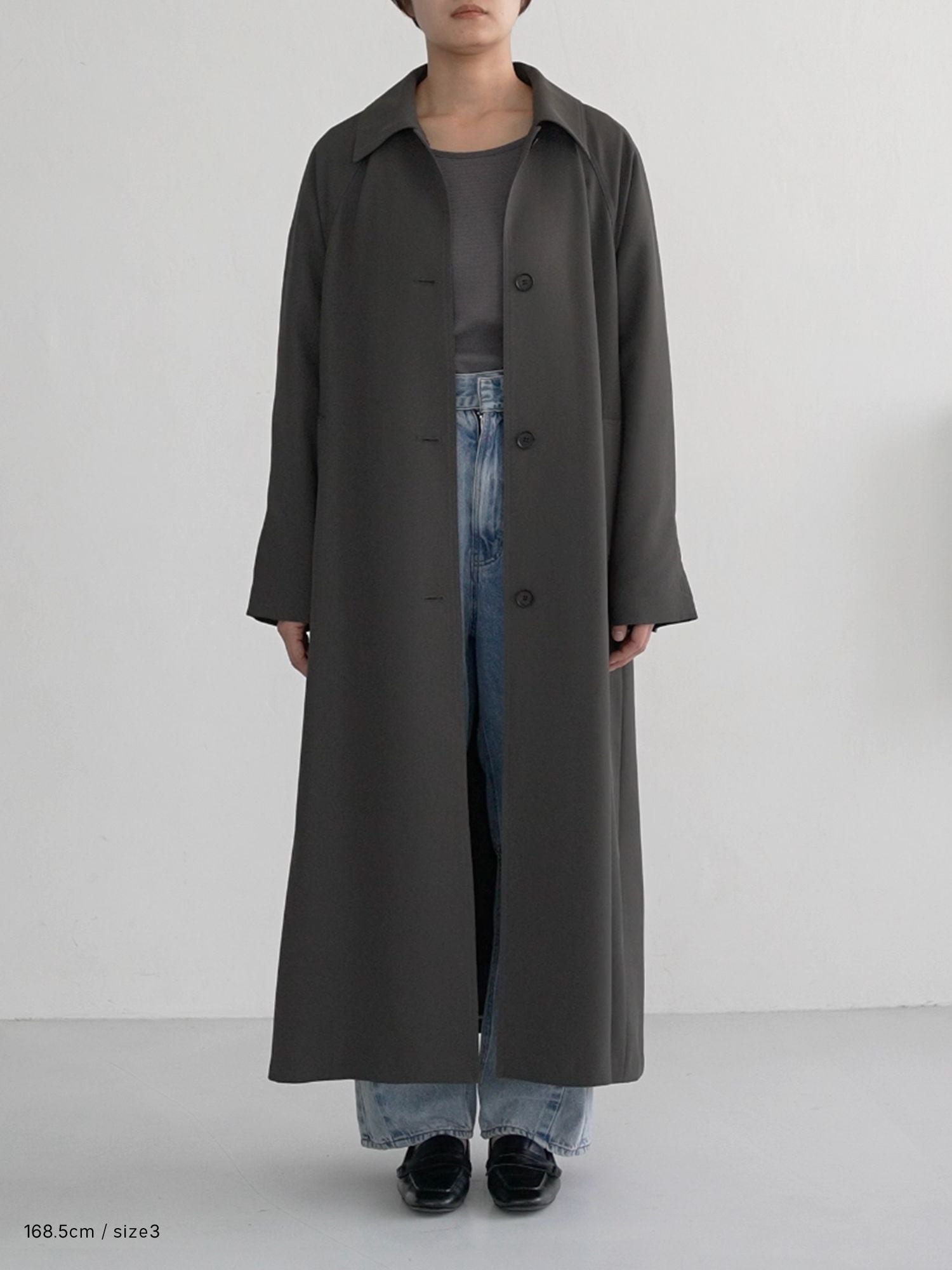 ドレープステンカラーコート