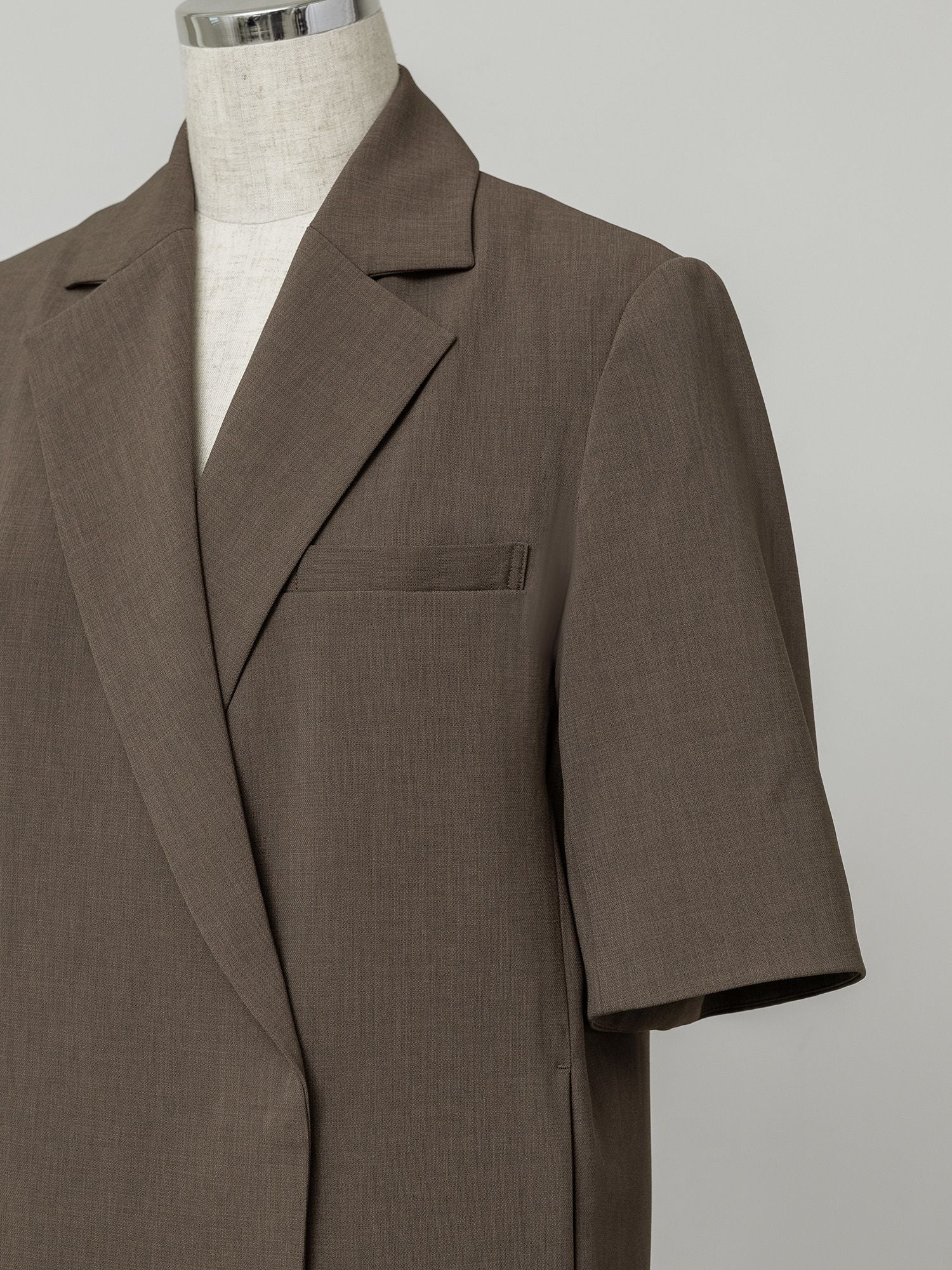 ハーフスリーブボクシージャケット