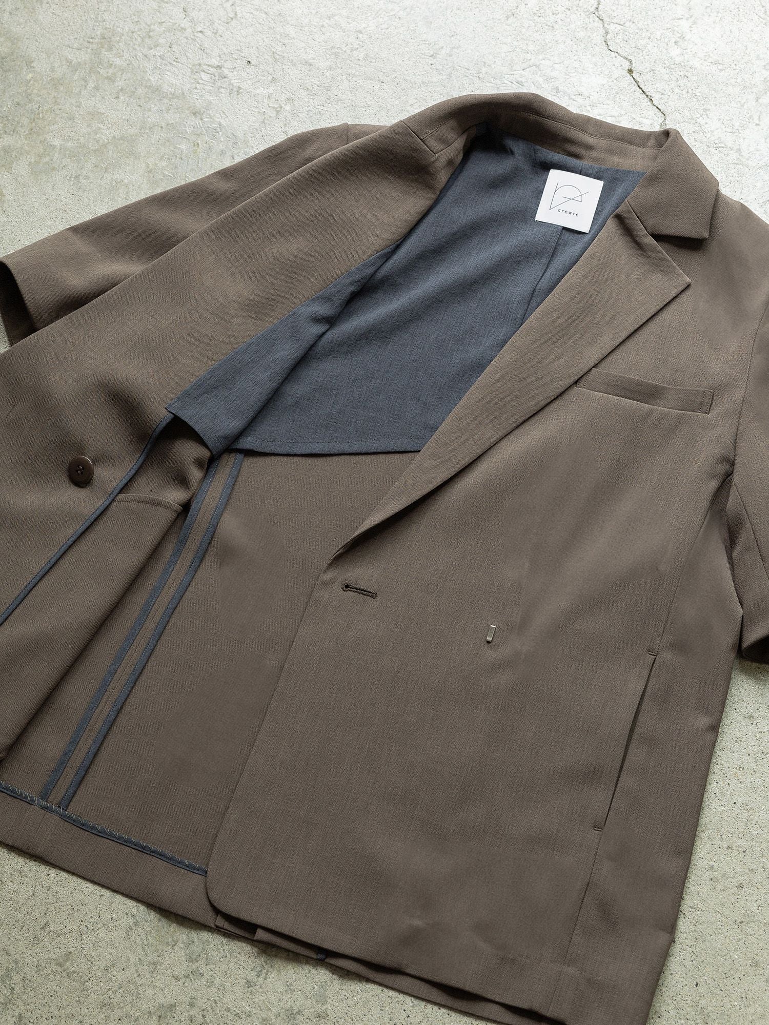 ハーフスリーブボクシージャケット