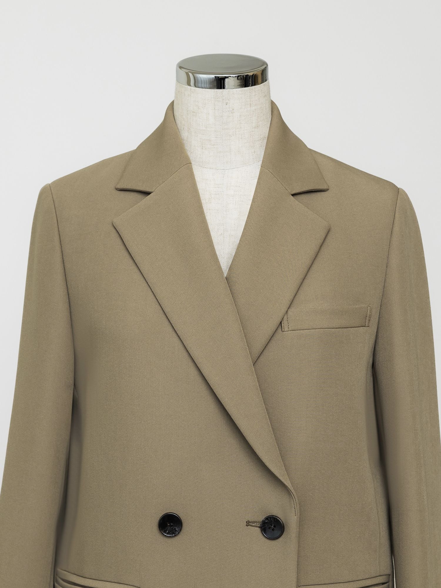 ダブルブレストツイルジャケット