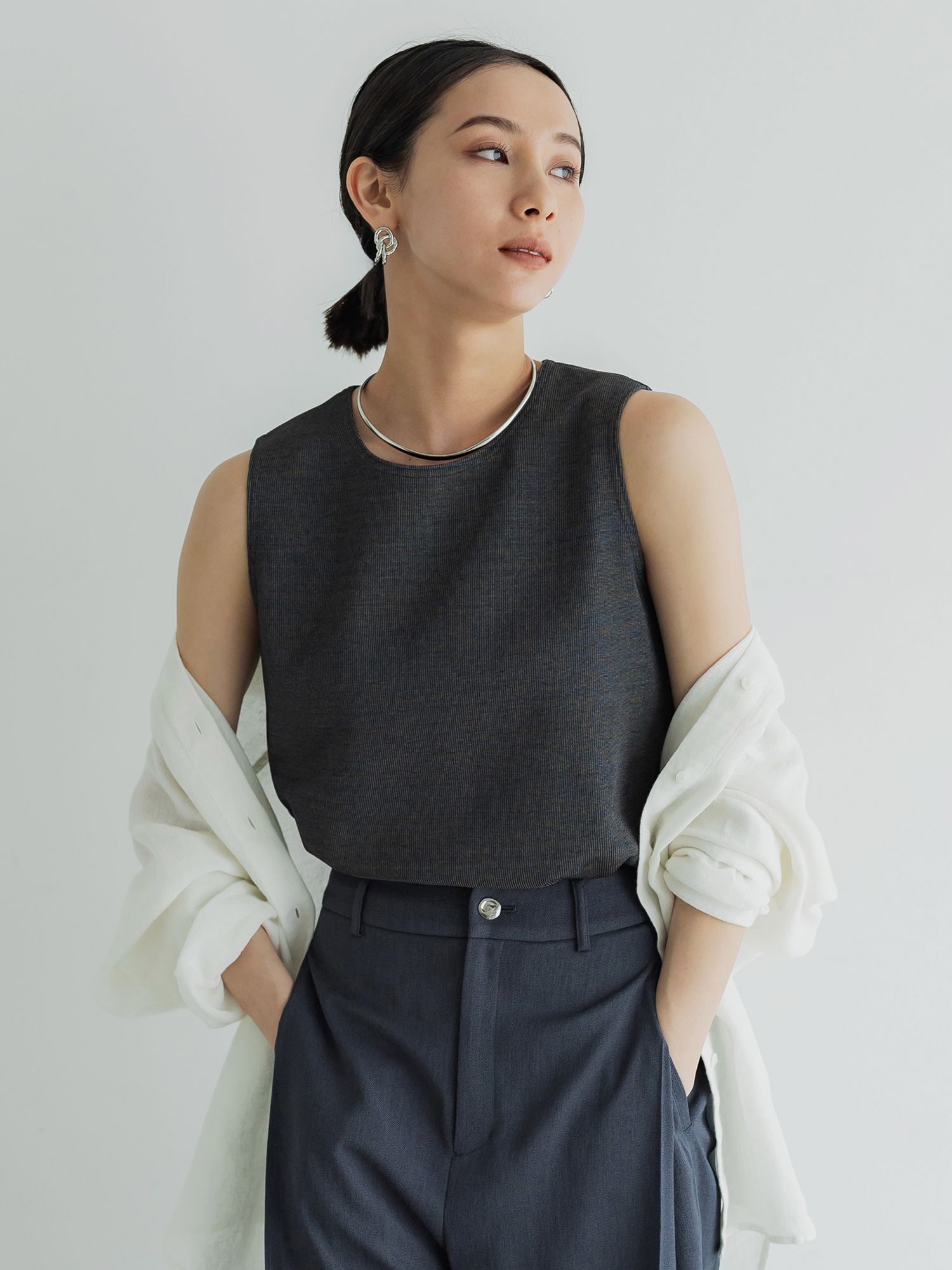 ノースリーブ crewre online store / マルチカラーノースリーブトップス