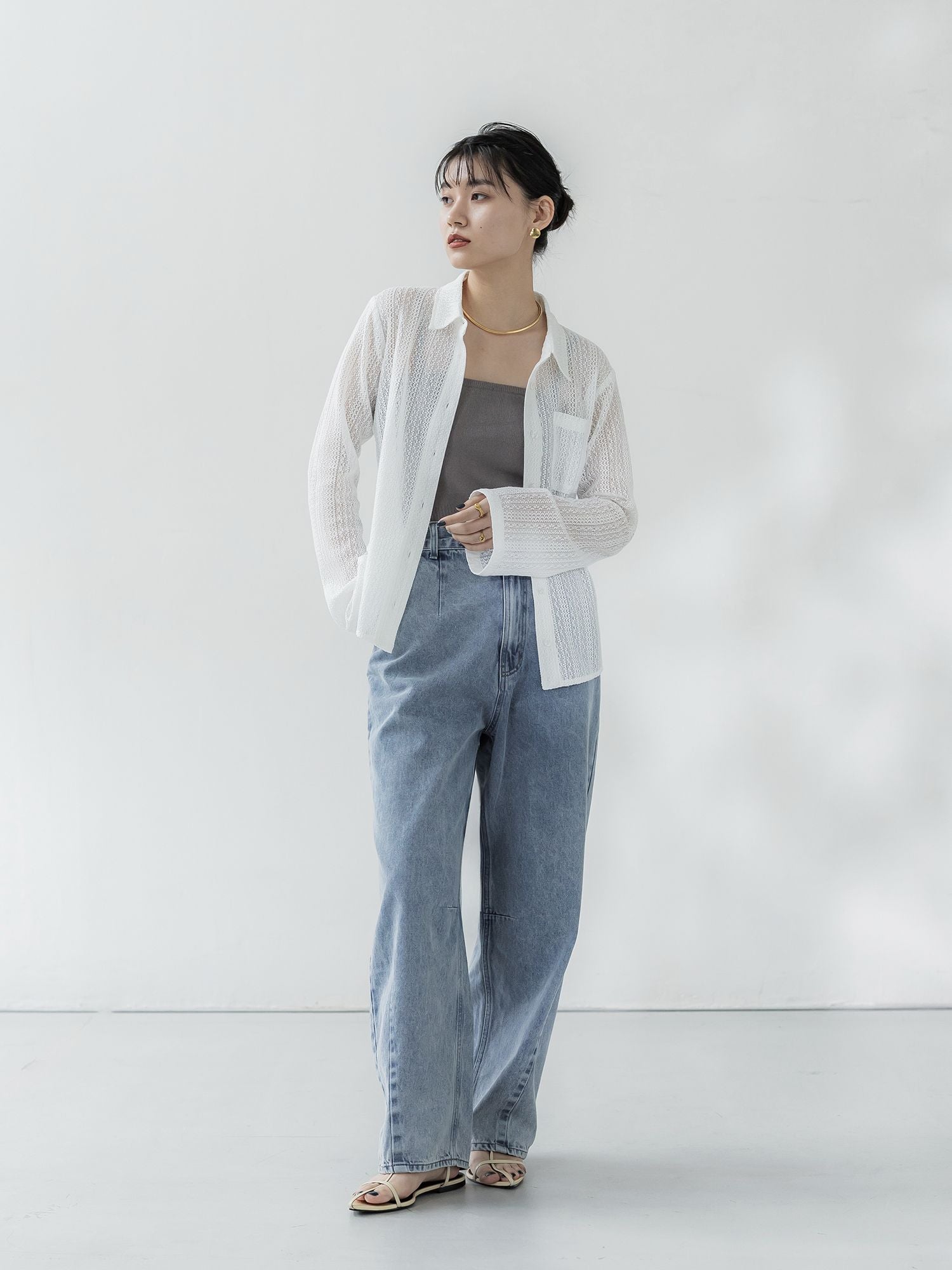 crewre online store / マルチウェイジップニットビスチェ