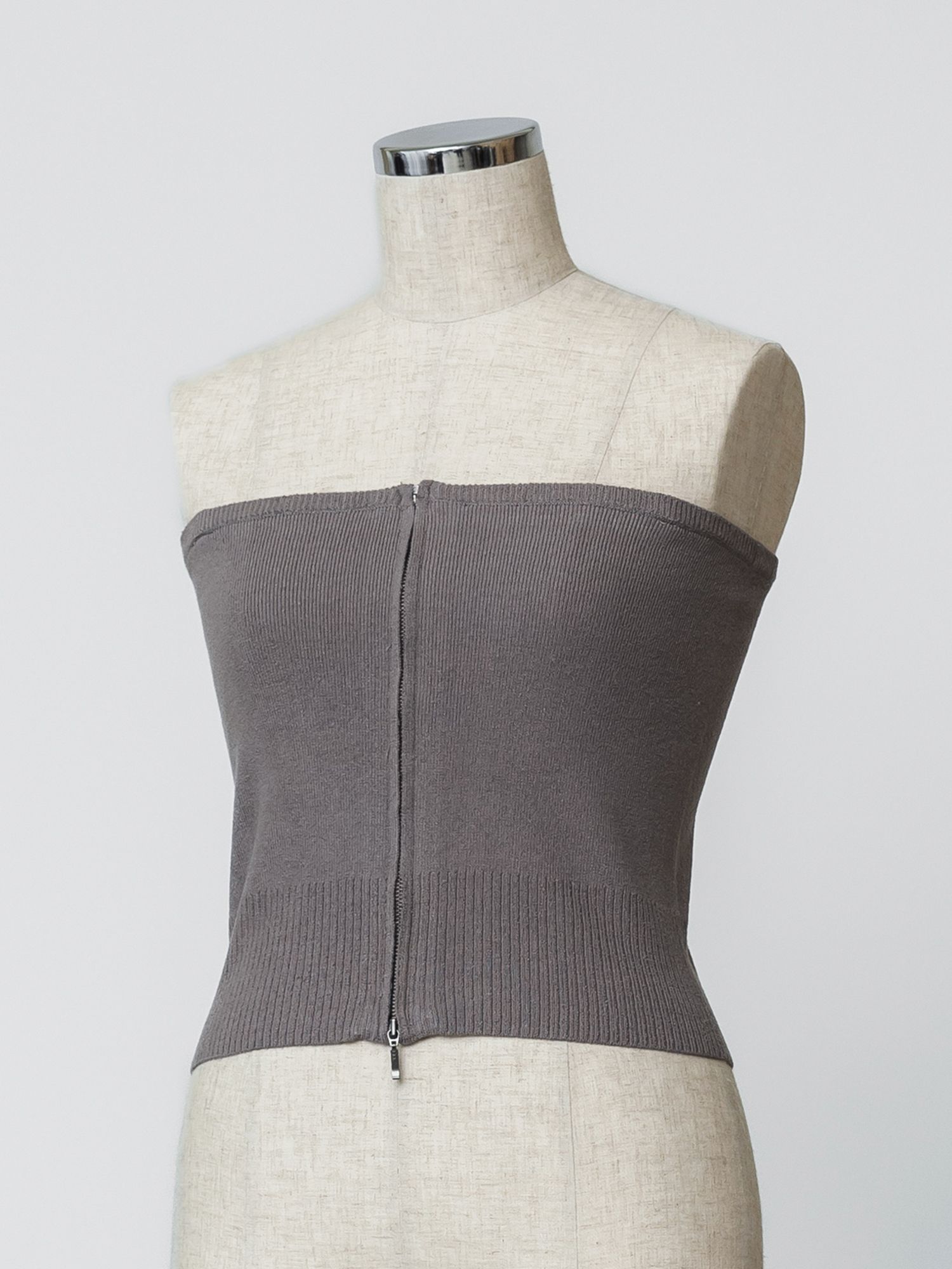 マルチウェイジップニットビスチェ