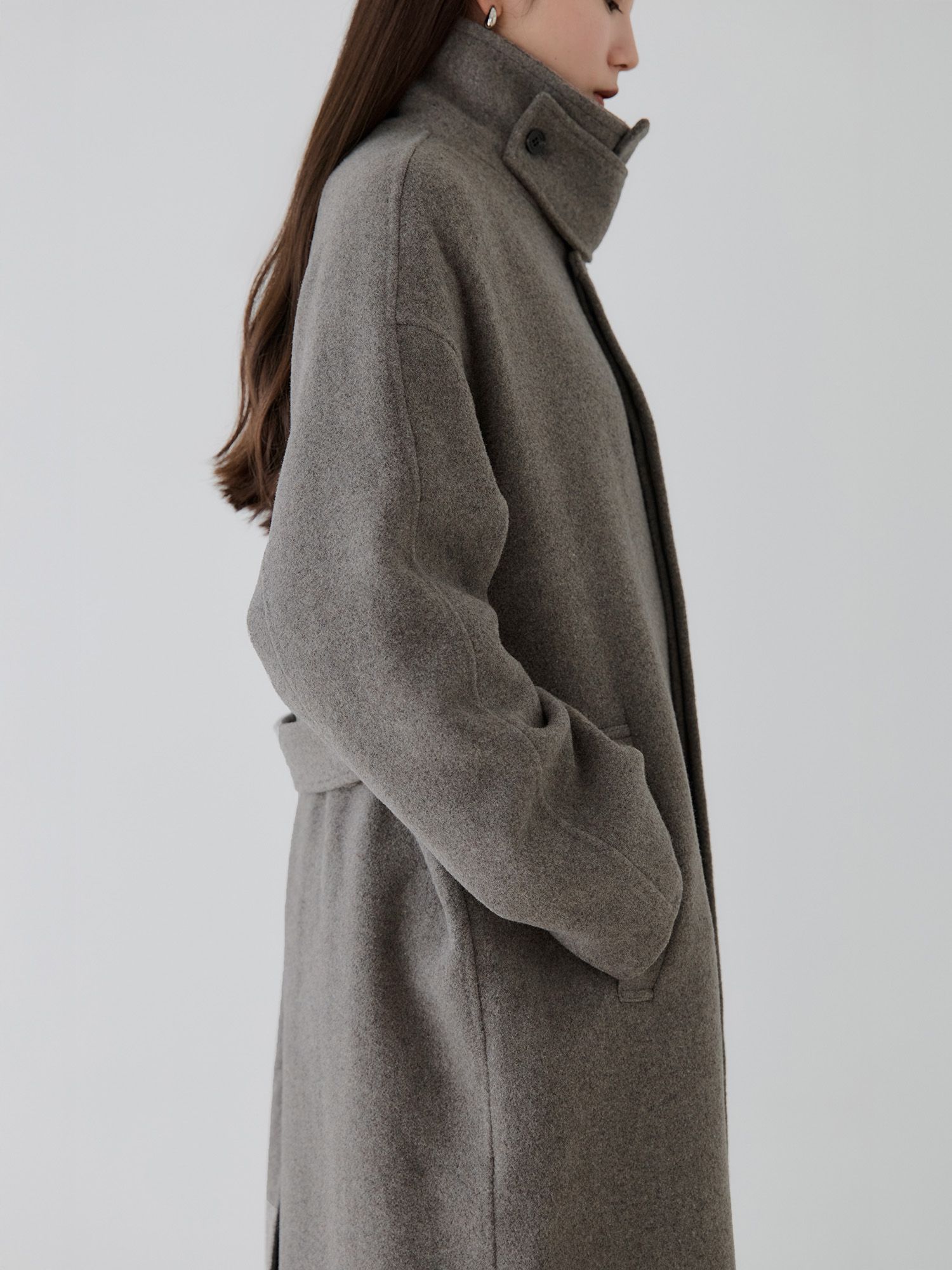 リバーロングステンカラーコート