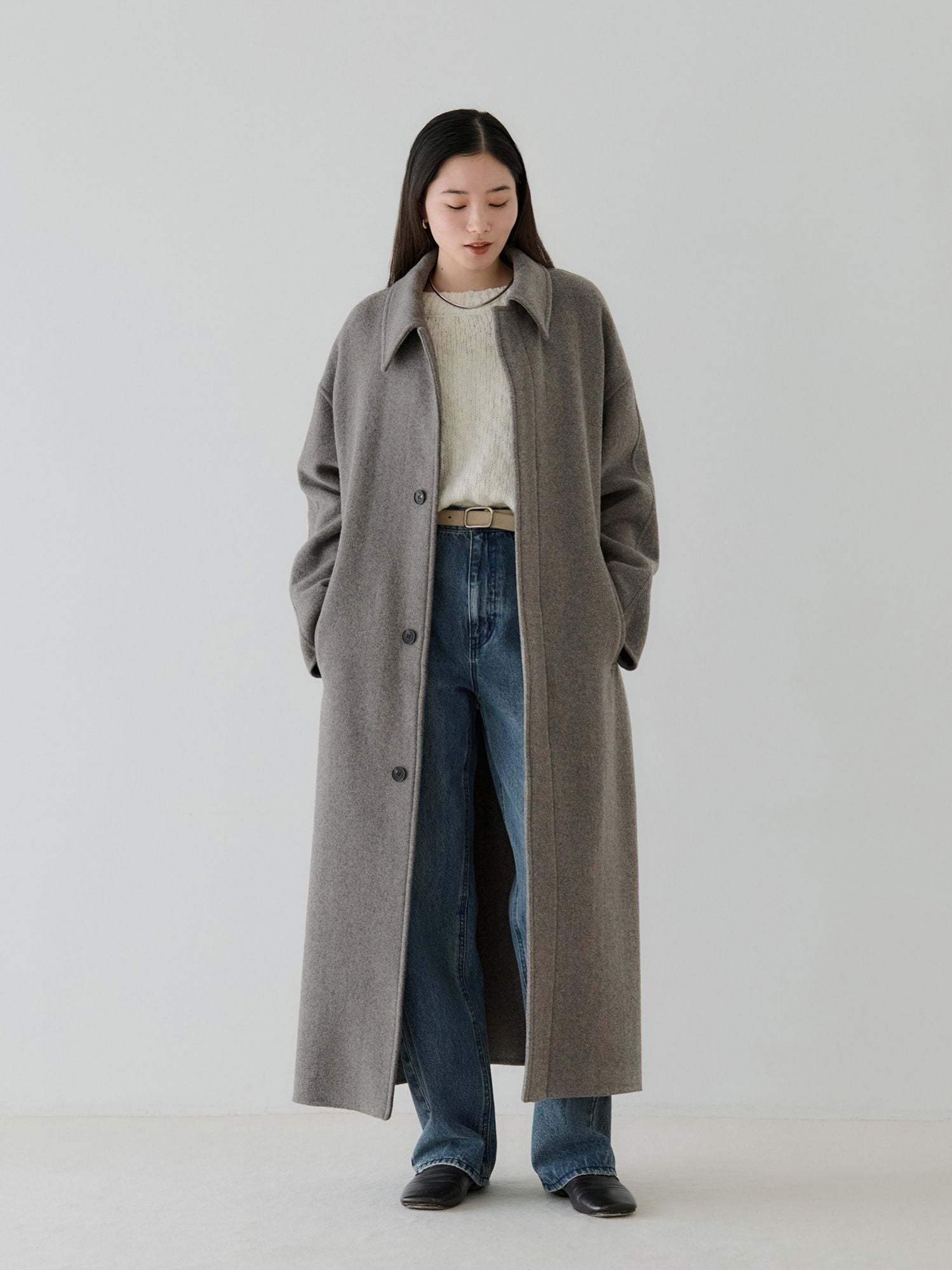 crewre online store / リバーロングステンカラーコート