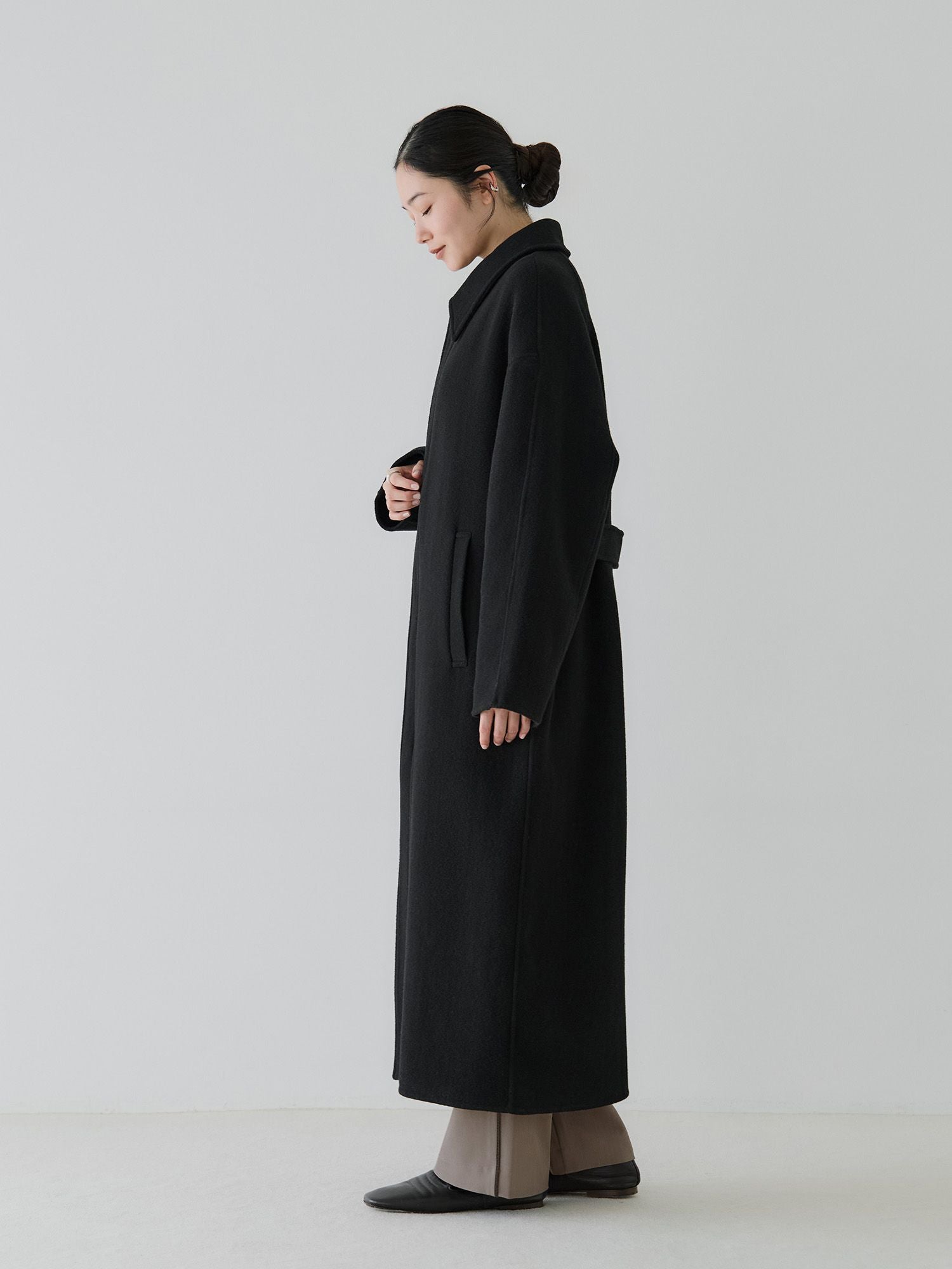 リバーロングステンカラーコート