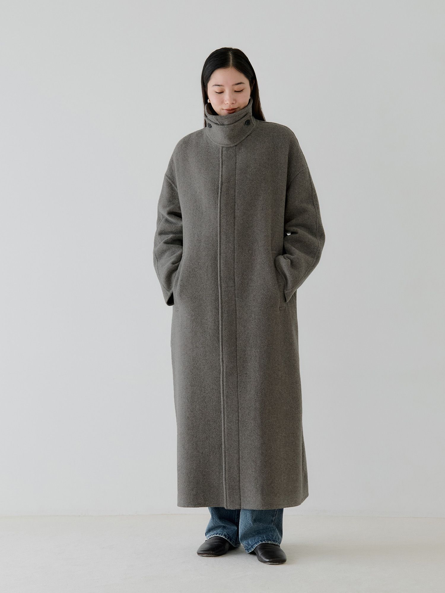 crewre online store / リバーロングステンカラーコート