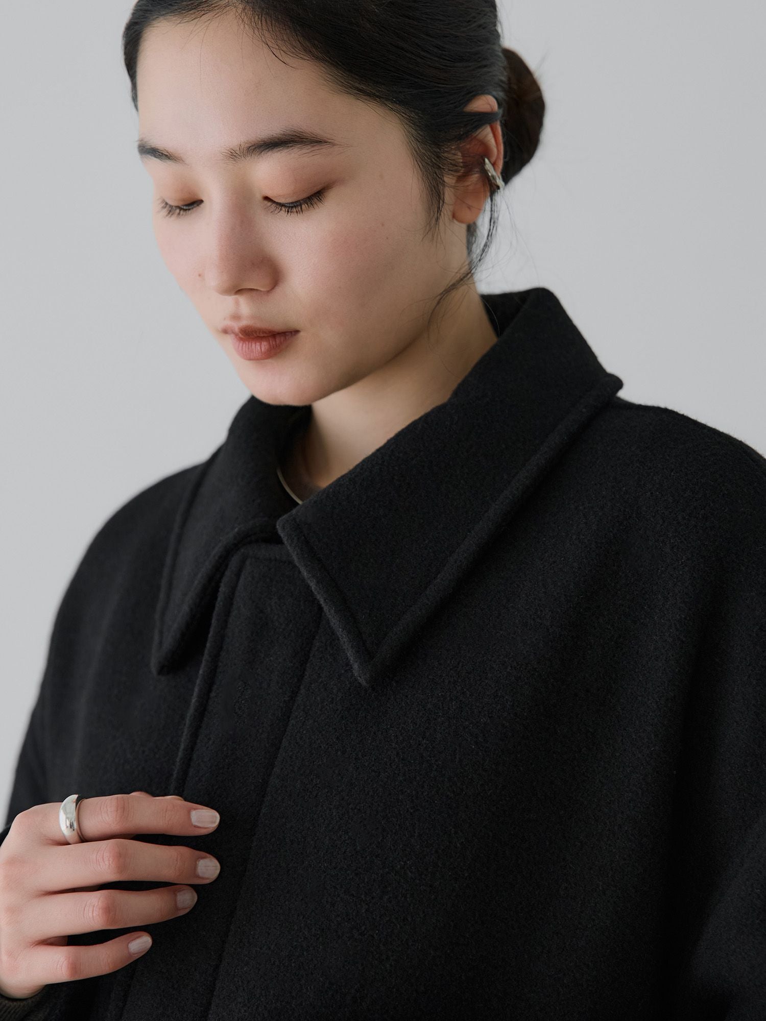 リバーロングステンカラーコート