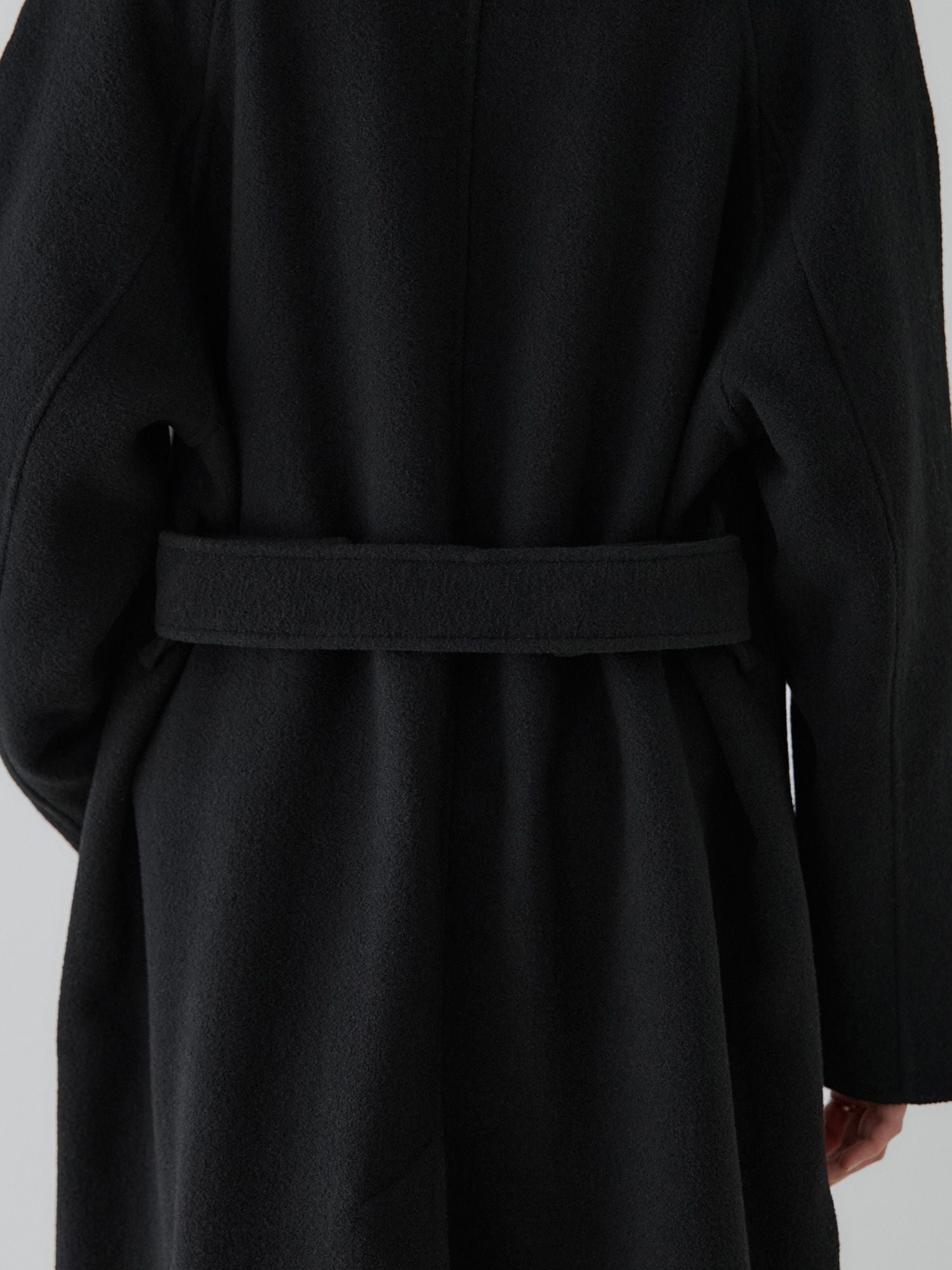 crewre リバーロングステンカラーコート 黒 サイズ3 crewre online store / リバーロングステンカラーコート