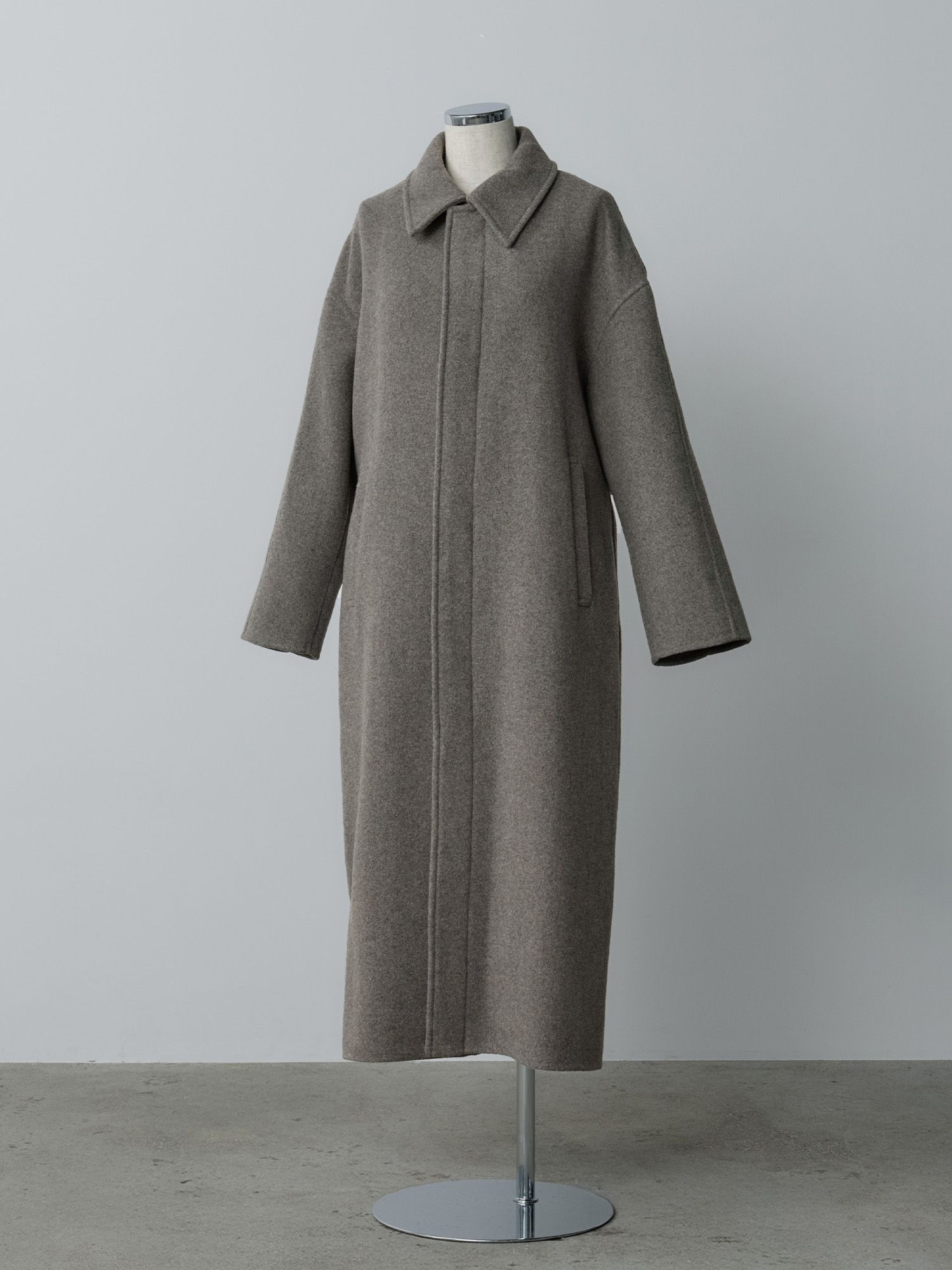 リバーロングステンカラーコート