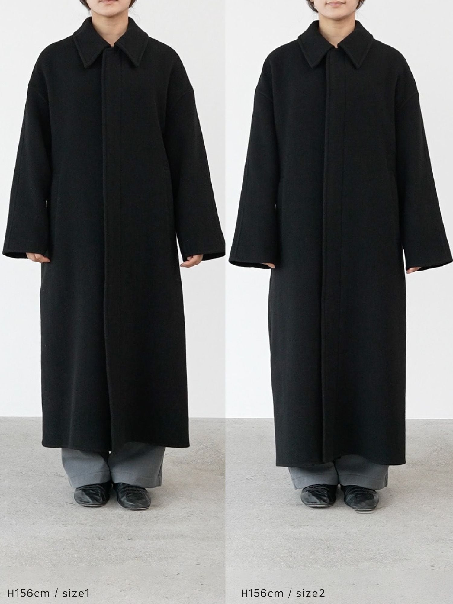 yoさま　crewre リバーロングステンカラーコート black 3 crewre online store / リバーロングステンカラーコート