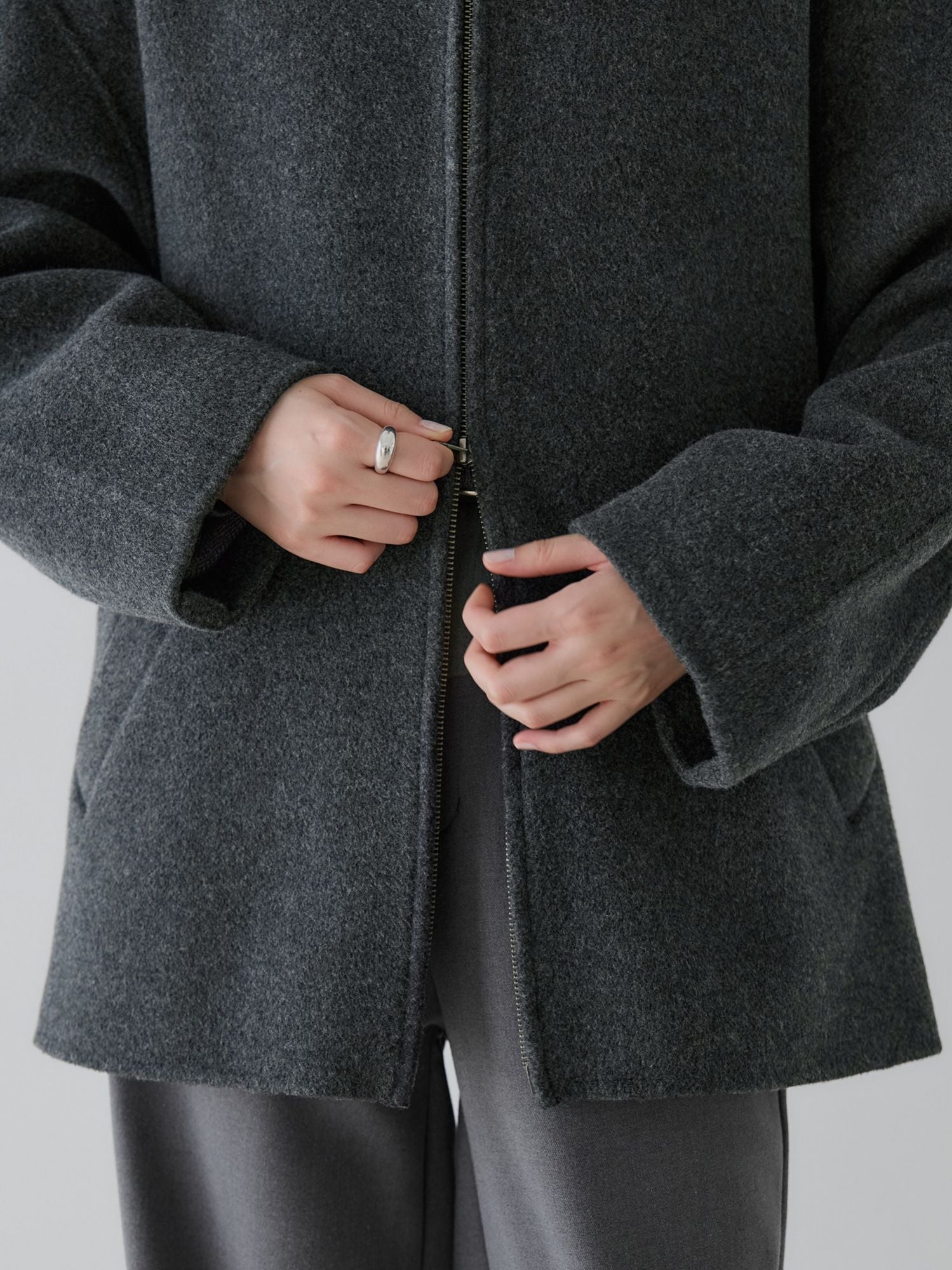 crewre online store / リバーフーデッドミドルコート