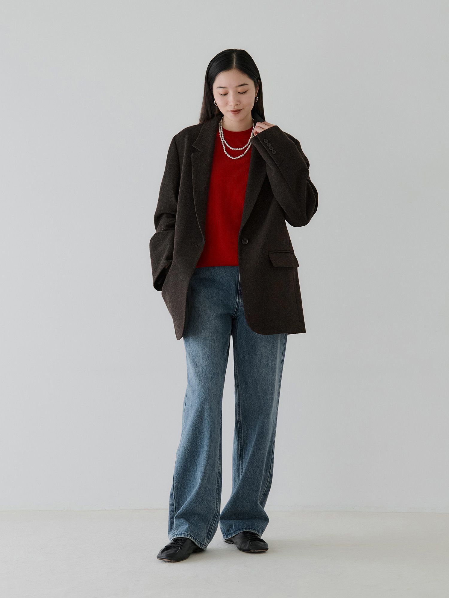 crewre online store / ソフトツイードオーバージャケット