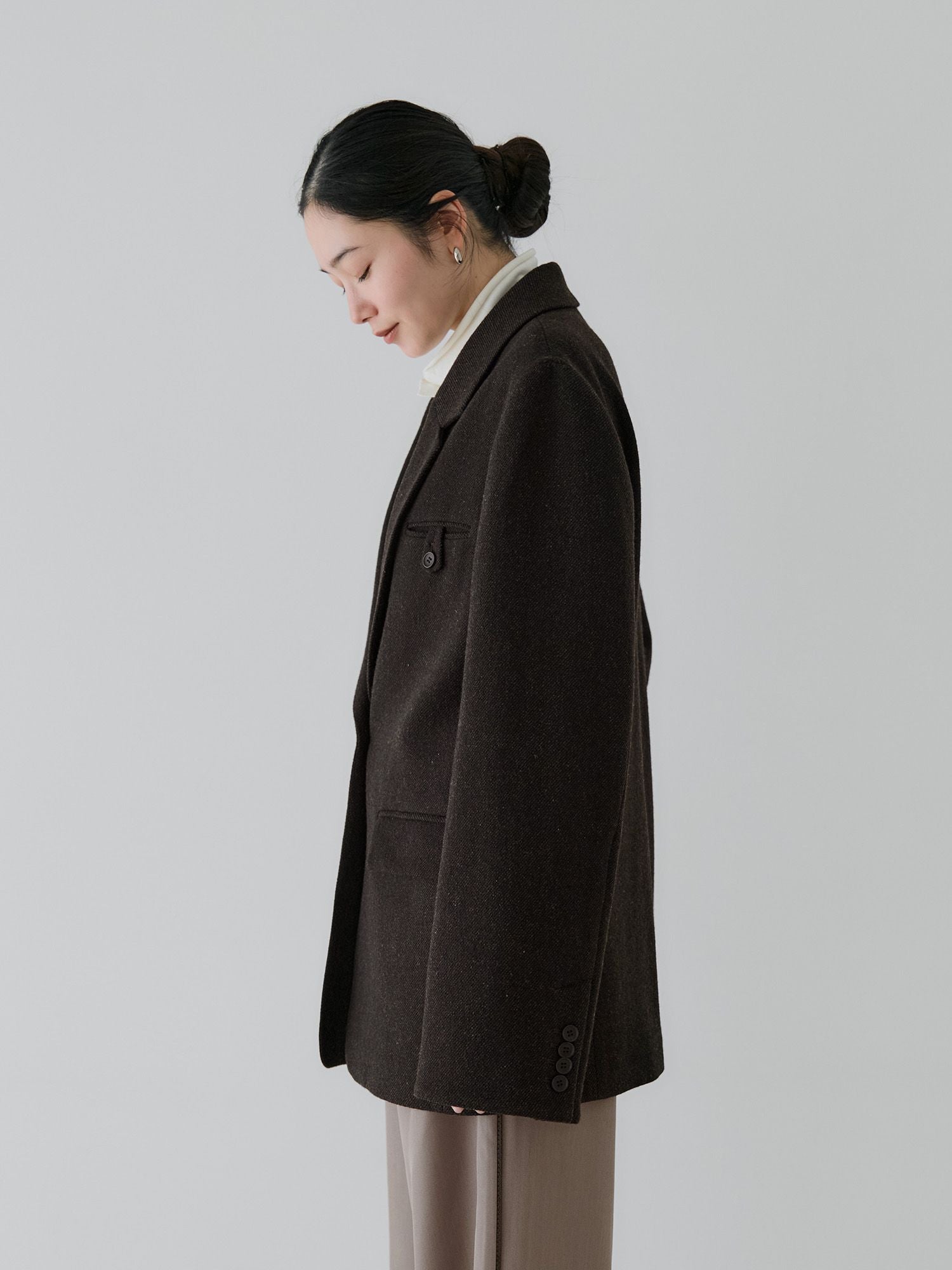crewre online store / ソフトツイードオーバージャケット