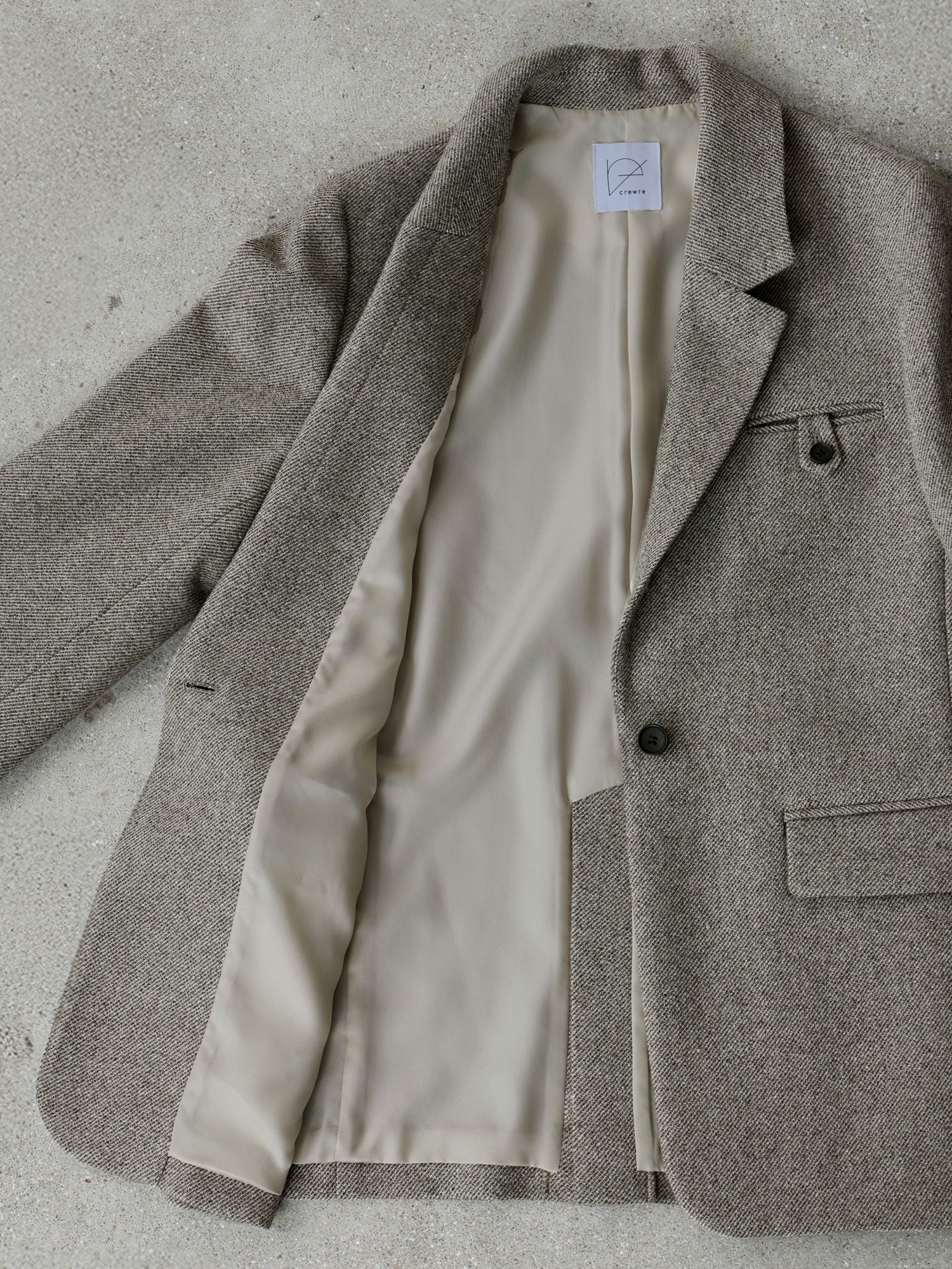 ソフトツイードオーバージャケット